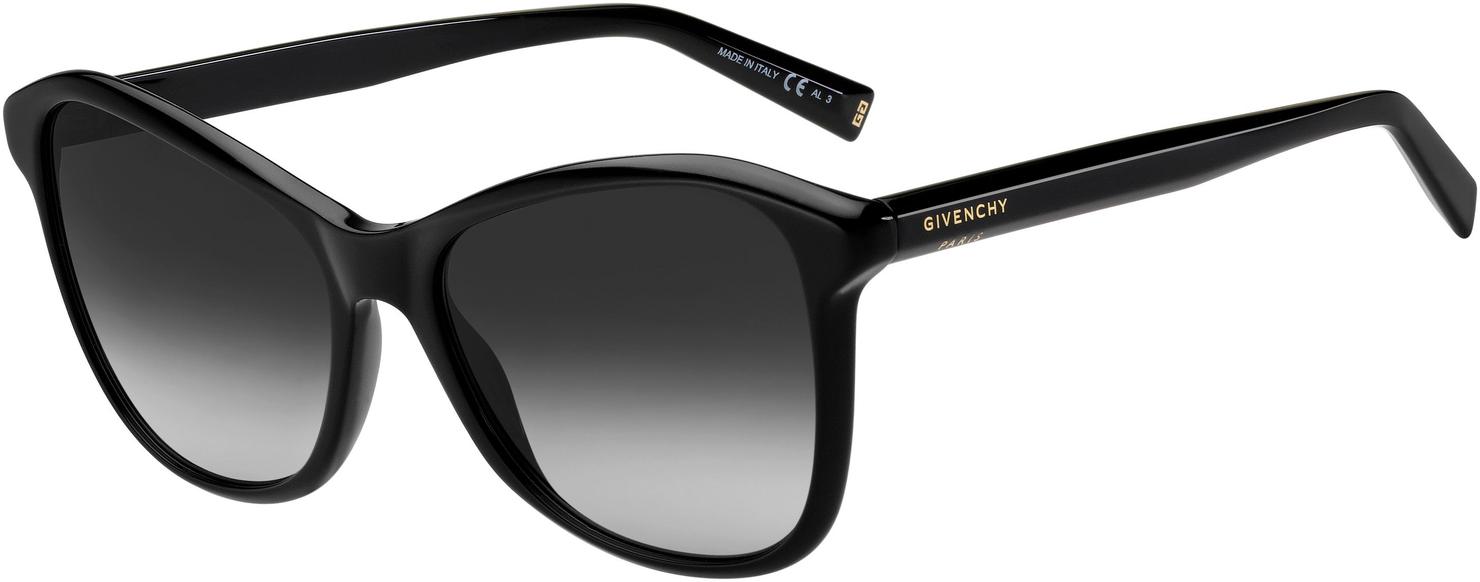  Givenchy 7198/S Cat Eye/butterfly Sunglasses 0807-0807  Black (9O Dark Gray Gradient)