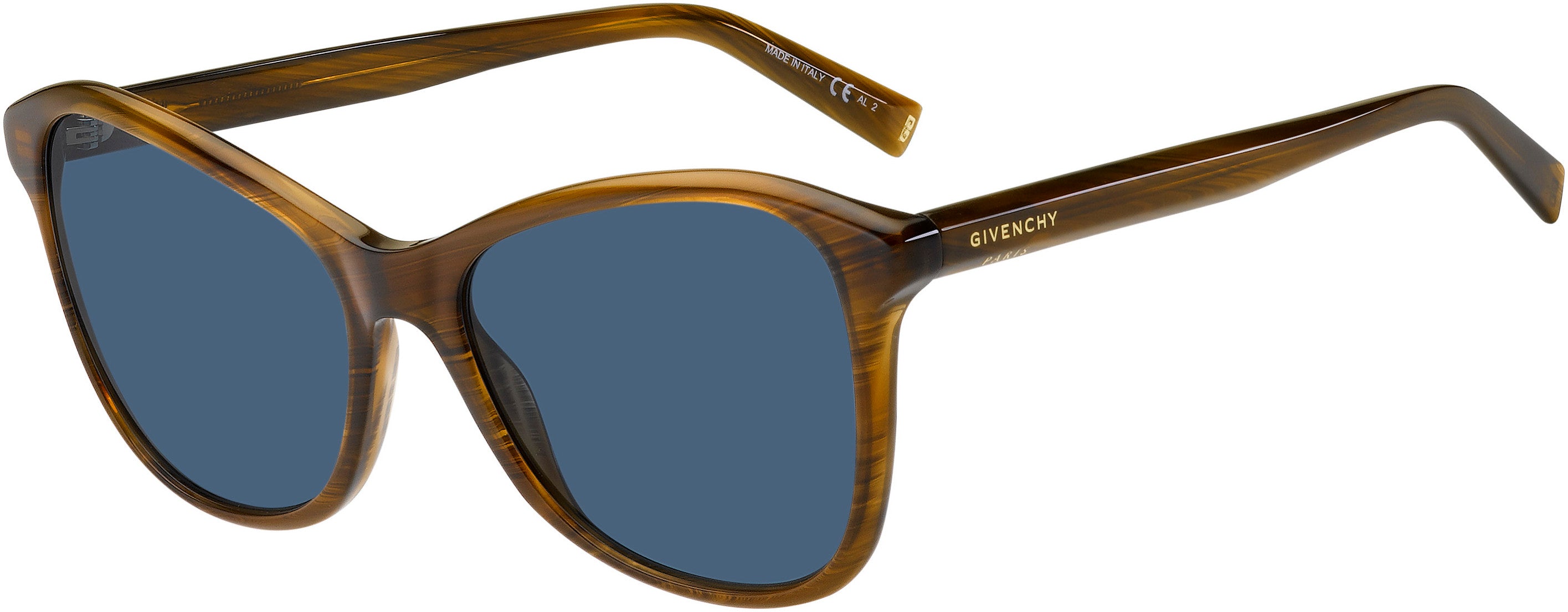  Givenchy 7198/S Cat Eye/butterfly Sunglasses 0EX4-0EX4  Brown Horn (KU Blue)