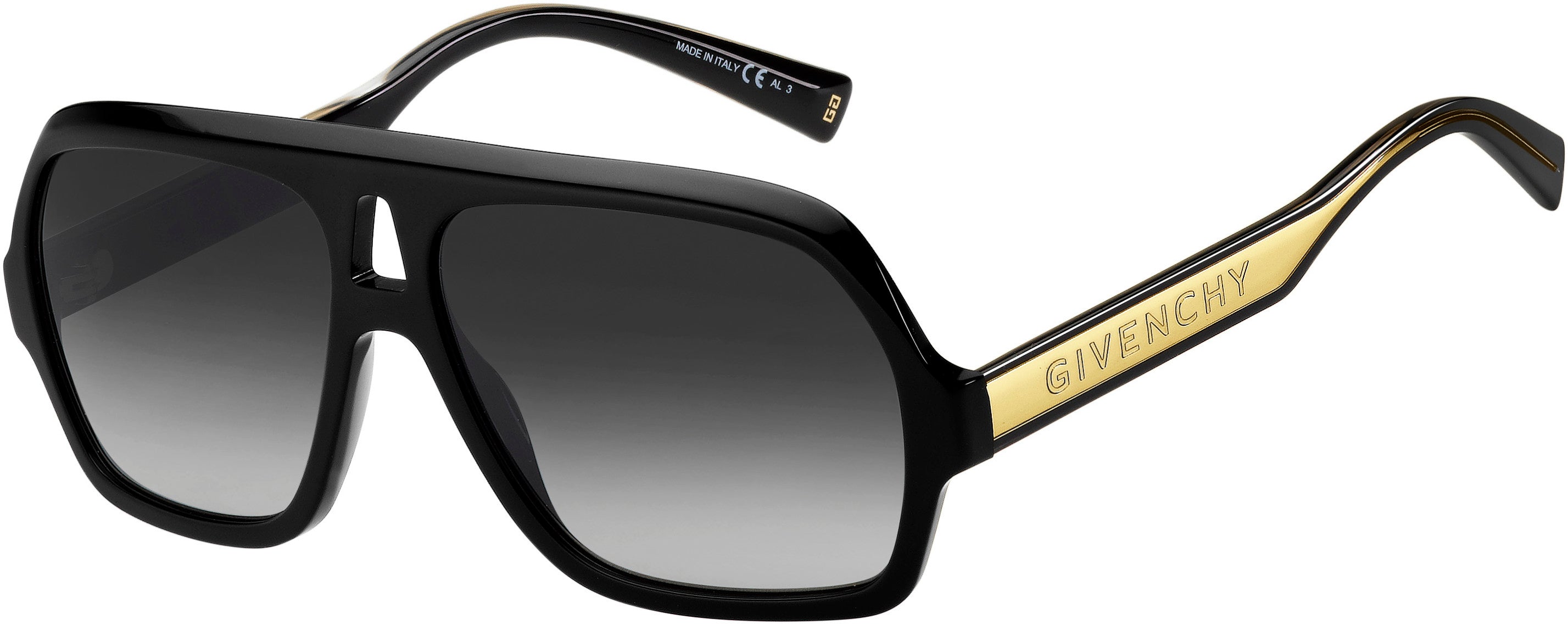  Givenchy 7200/S Navigator Sunglasses 0807-0807  Black (9O Dark Gray Gradient)