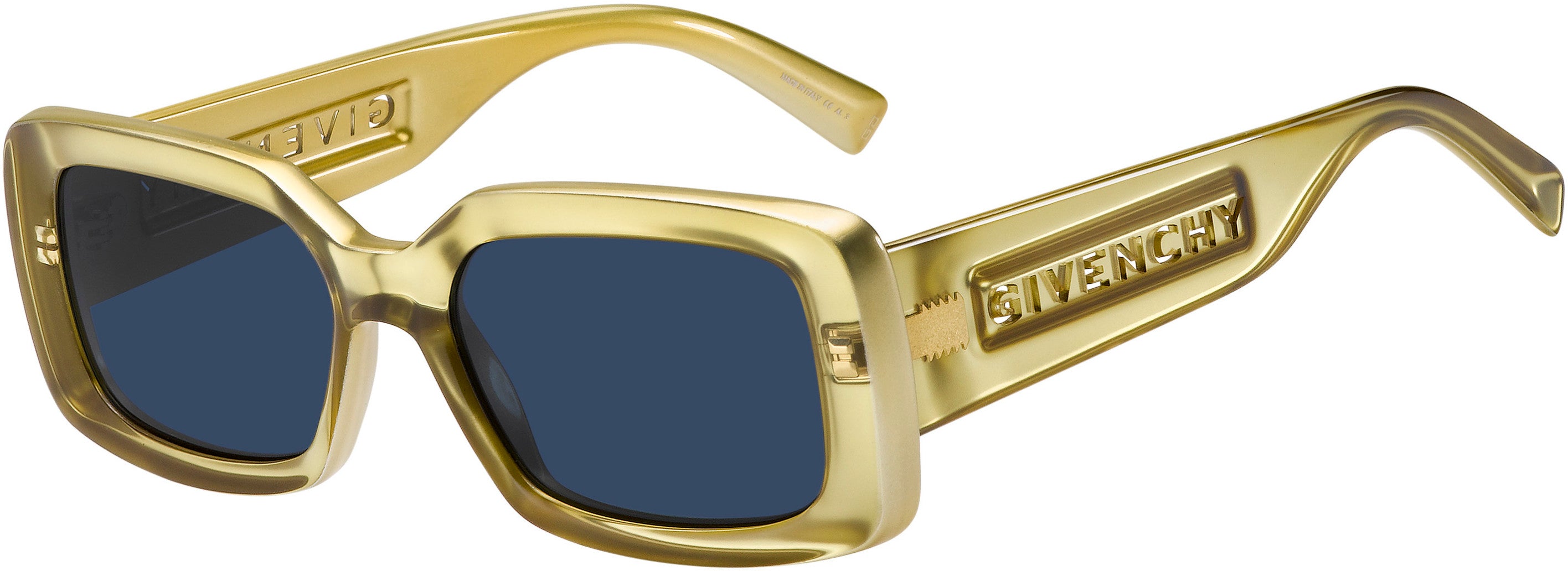  Givenchy 7201/S Rectangular Sunglasses 0J5G-0J5G  Gold (KU Blue)