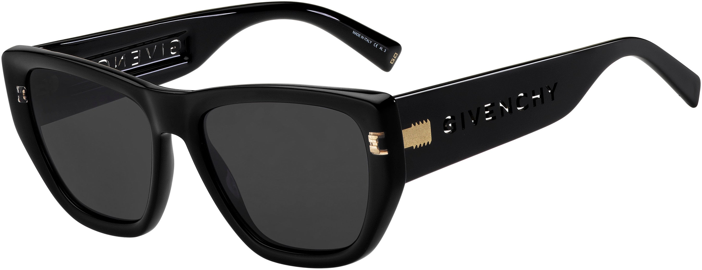  Givenchy 7202/S Cat Eye/butterfly Sunglasses 0807-0807  Black (IR Gray)