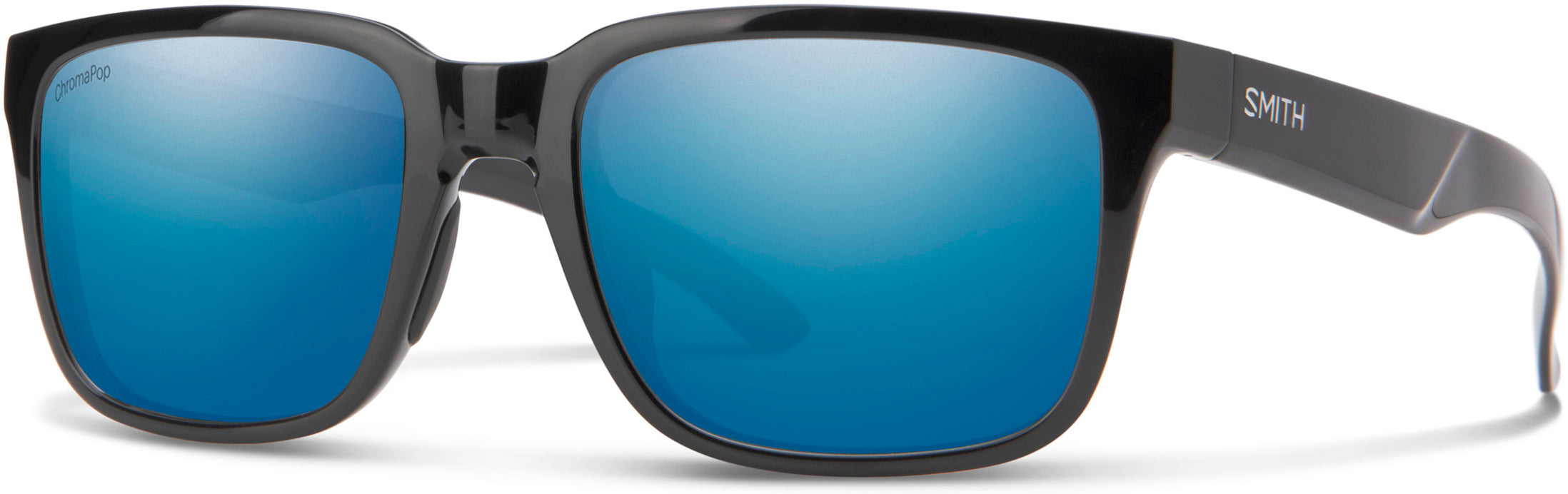Smith Headliner Rectangular Sunglasses 0807-0807  Black (QG Blue Sp CP Pz)