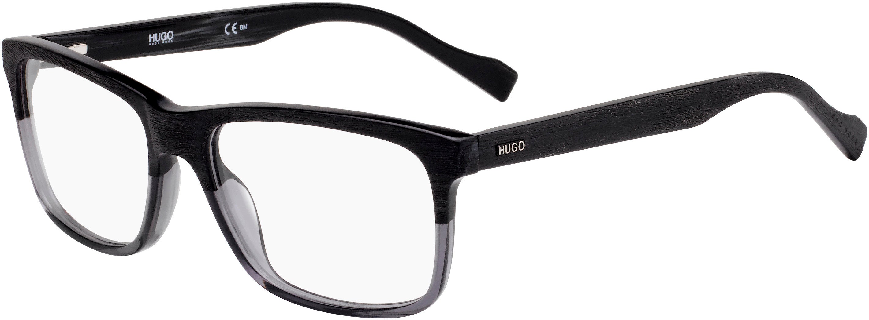 Hugo (hug) Hugo 0150 Rectangular Eyeglasses 0JCA-0JCA  Bakelite Gray To (00 Demo Lens)
