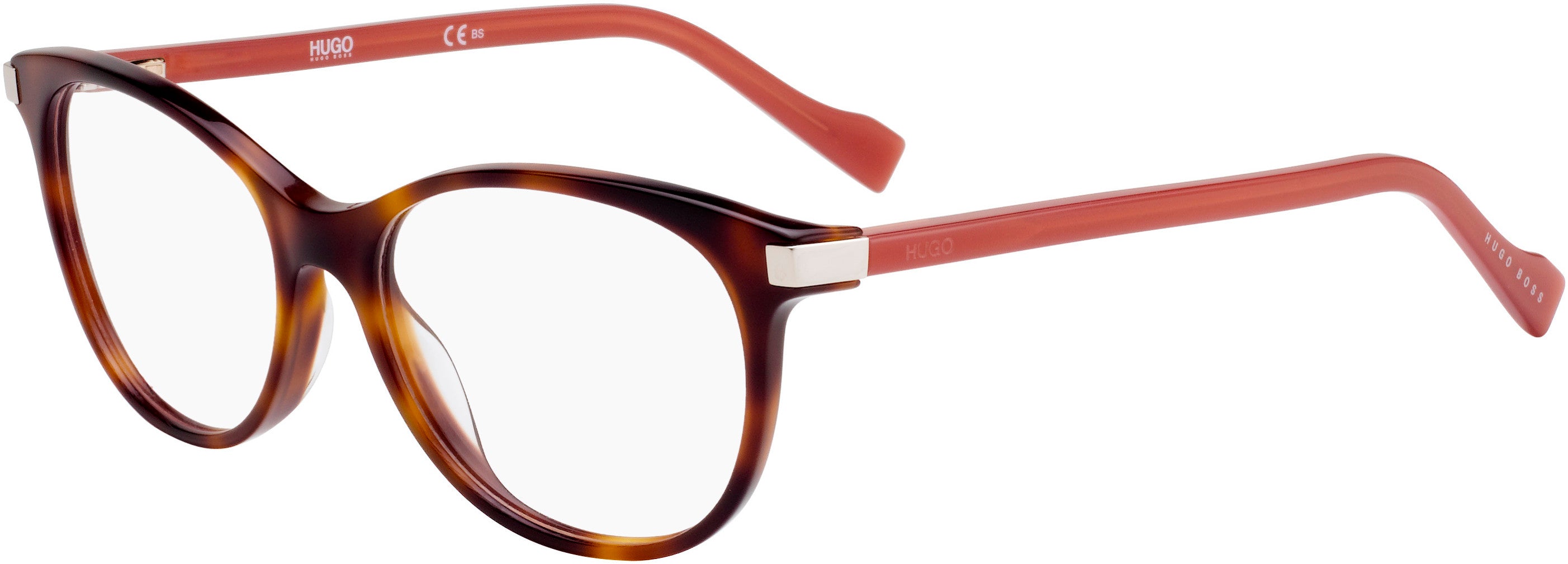Hugo (hug) Hugo 0184 Cat Eye/butterfly Eyeglasses 00T4-00T4  Havana Pink (00 Demo Lens)