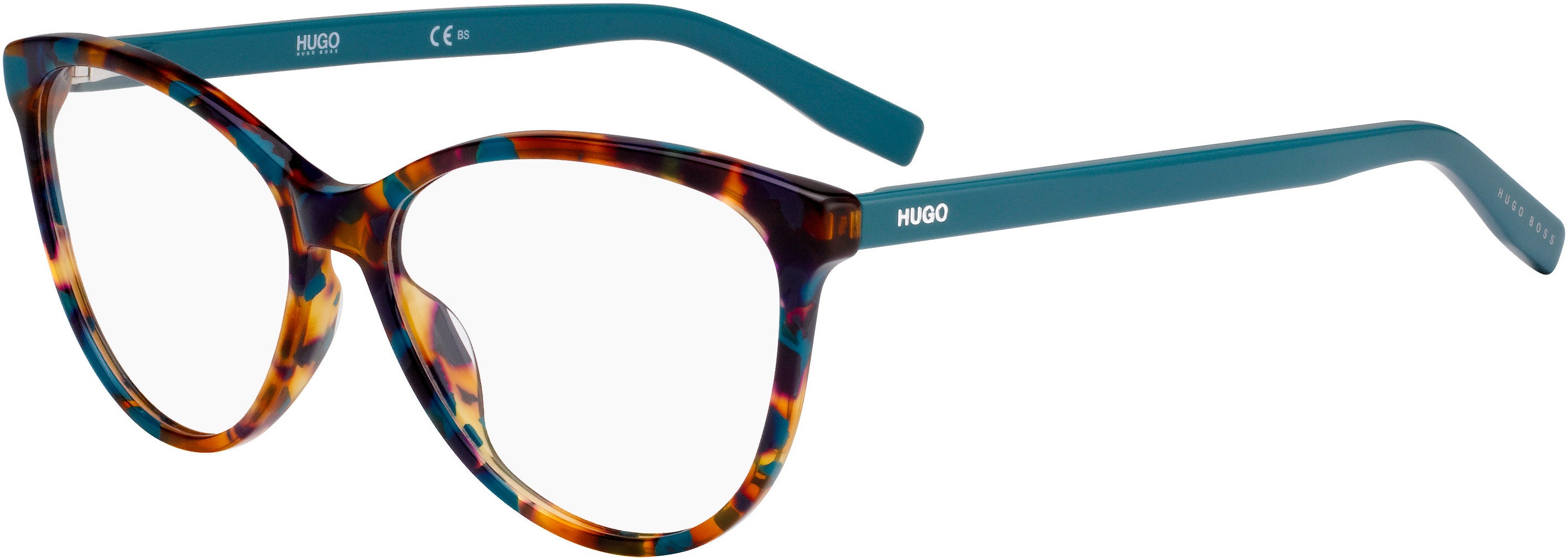 Hugo (hug) Hugo 0202 Cat Eye/butterfly Eyeglasses 0XGW-0XGW  Green Havana (00 Demo Lens)
