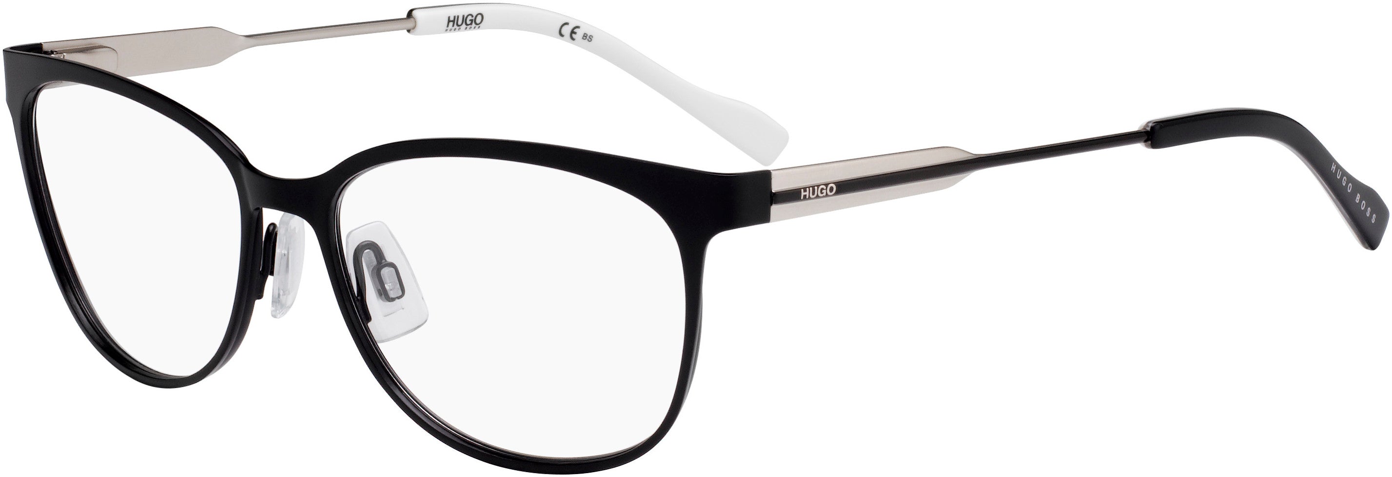 Hugo (hug) Hugo 0233 Rectangular Eyeglasses 0003-0003  Matte Black (00 Demo Lens)