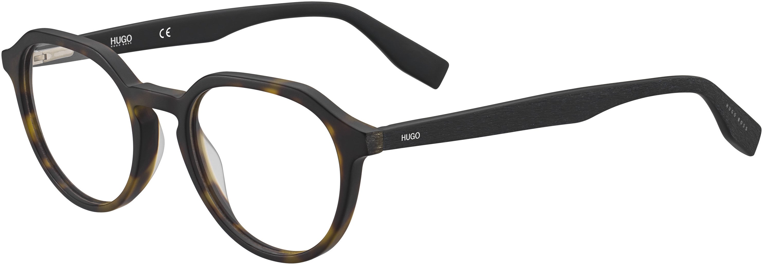 Hugo (hug) Hugo 0323 Oval Modified Eyeglasses 0086-0086  Dark Havana (00 Demo Lens)