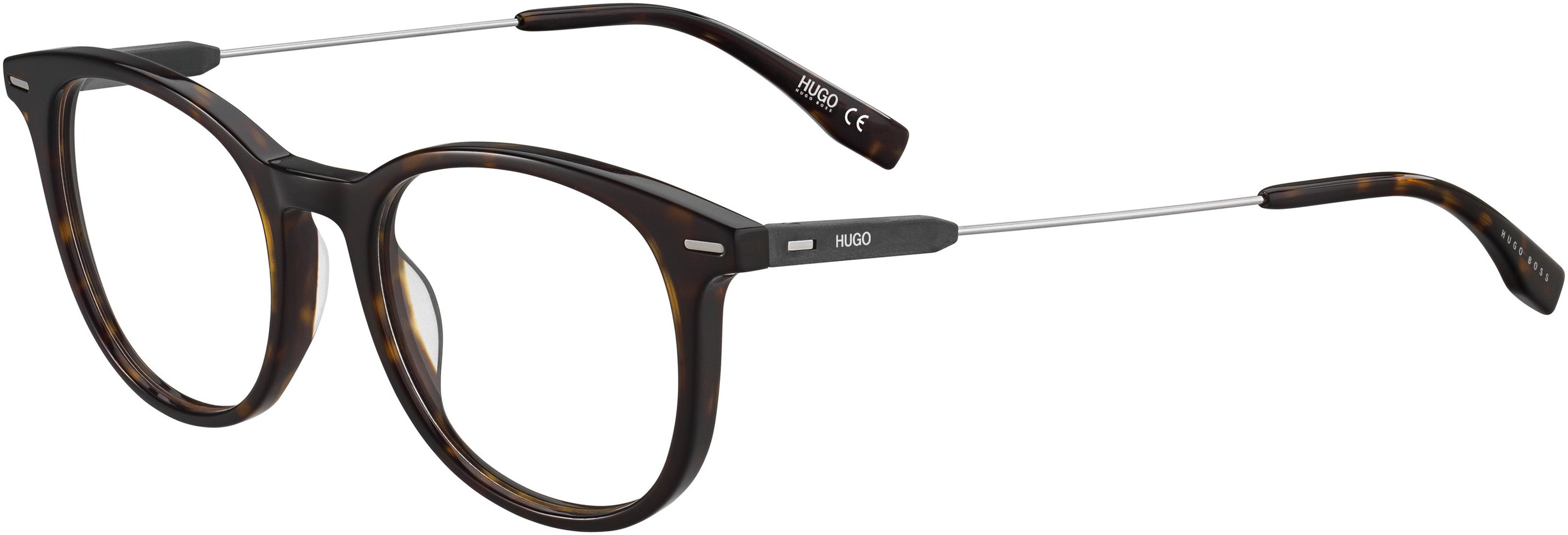 Hugo (hug) Hugo 0328 Oval Modified Eyeglasses 0086-0086  Dark Havana (00 Demo Lens)