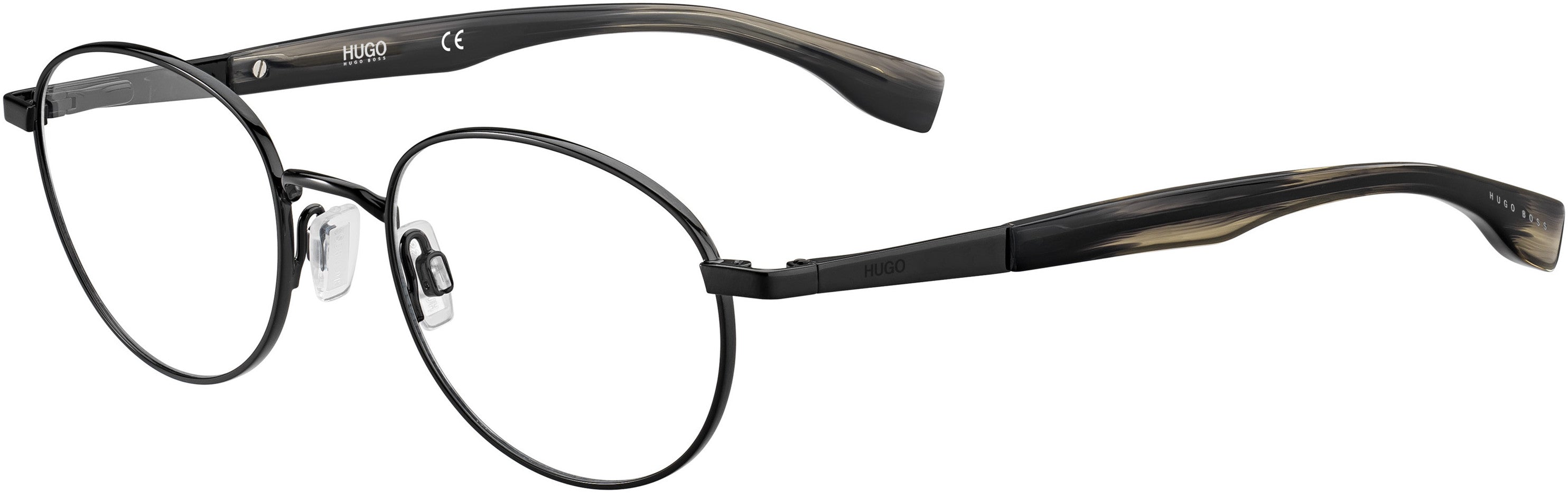 Hugo (hug) Hugo 0333 Oval Modified Eyeglasses 0807-0807  Black (00 Demo Lens)