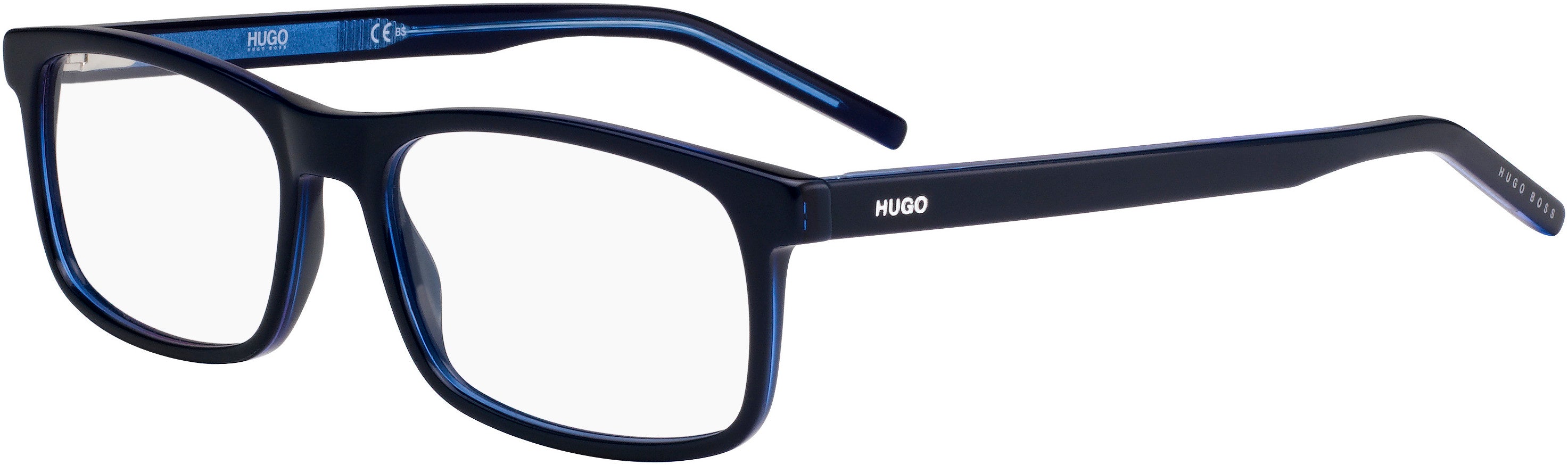 Hugo (hug) Hugo 1004 Rectangular Eyeglasses 0ZX9-0ZX9  Blue Azure (00 Demo Lens)