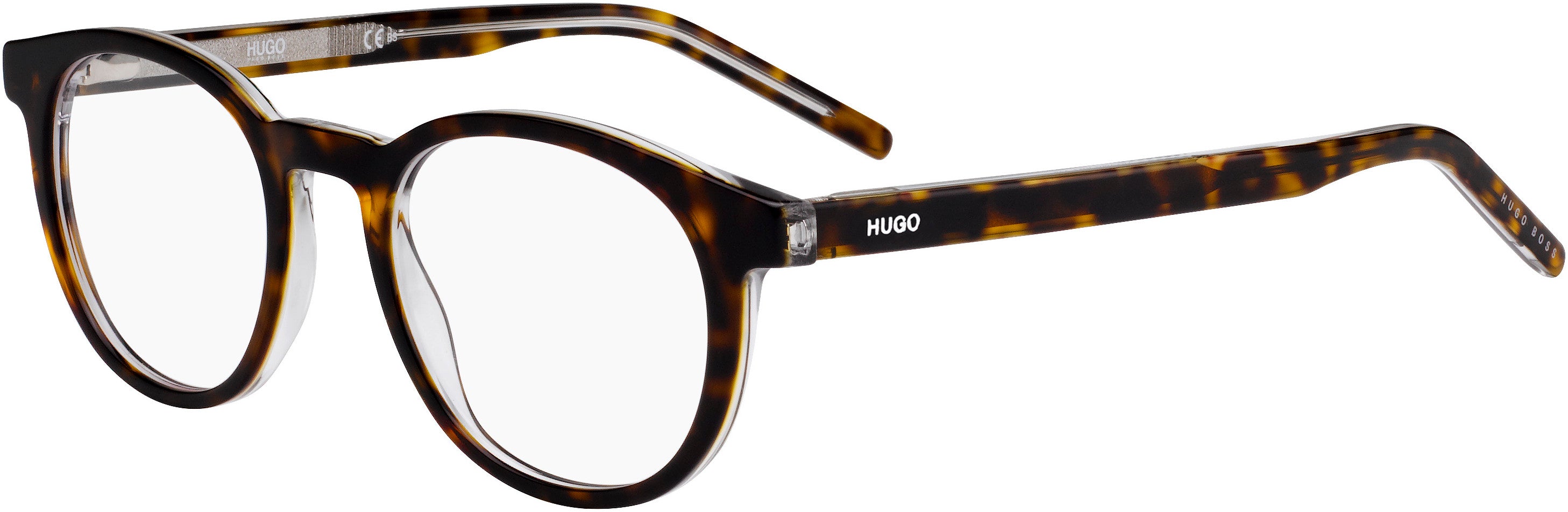 Hugo (hug) Hugo 1007 Oval Modified Eyeglasses 0KRZ-0KRZ  Havana Crystal (00 Demo Lens)