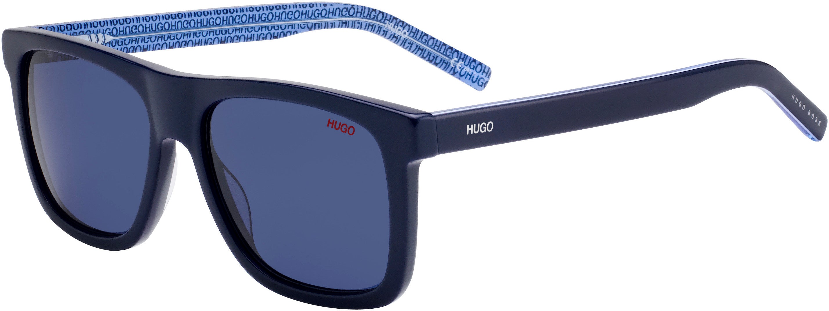 Hugo (hug) Hugo 1009/S Rectangular Sunglasses 0PJP-0PJP  Blue (KU Blue)