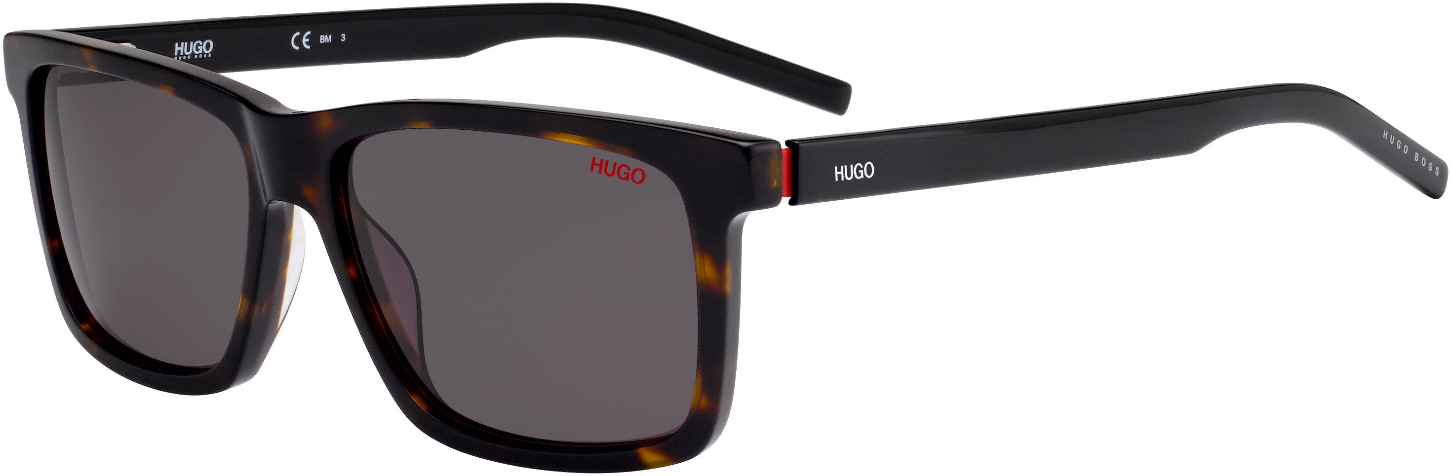 Hugo (hug) Hugo 1013/S Rectangular Sunglasses 0086-0086  Dark Havana (70 Brown)