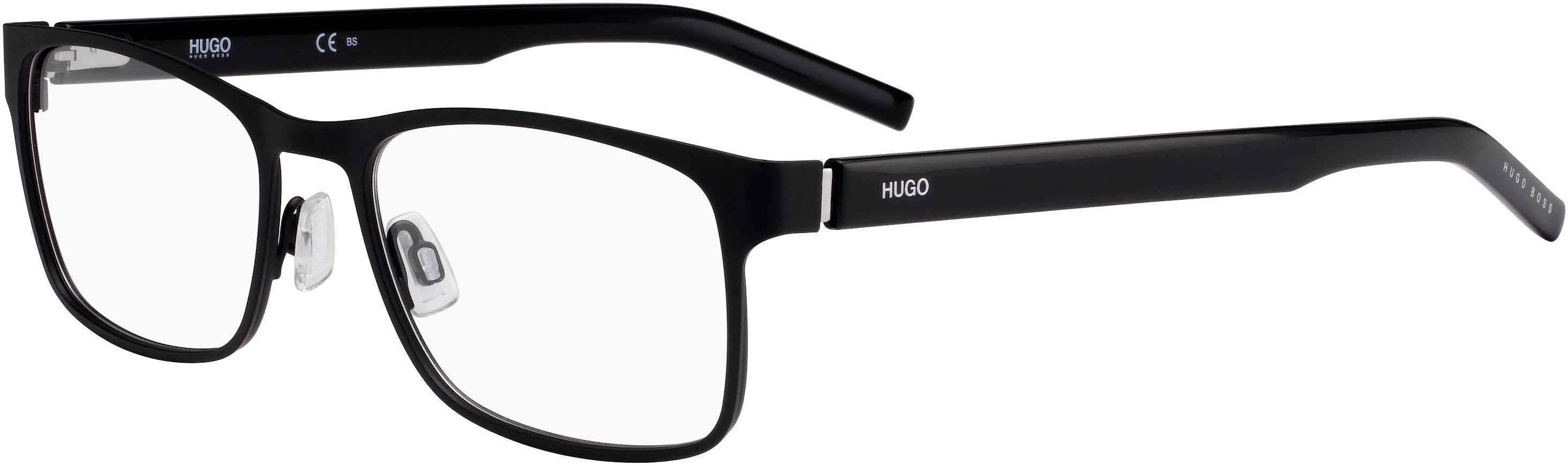 Hugo (hug) Hugo 1015 Rectangular Eyeglasses 0003-0003  Matte Black (00 Demo Lens)