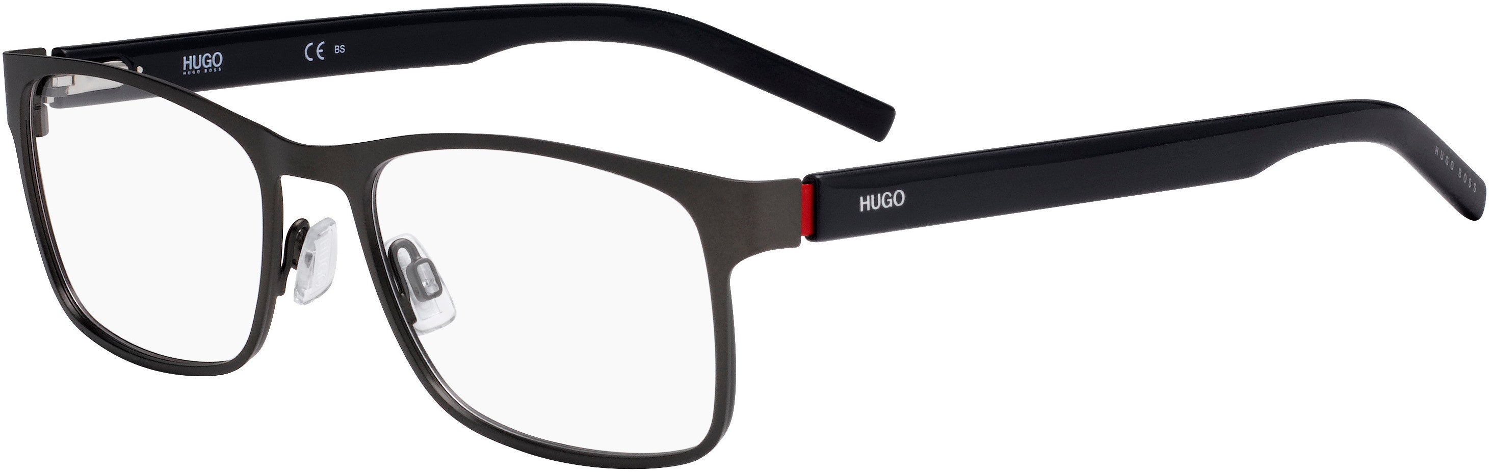Hugo (hug) Hugo 1015 Rectangular Eyeglasses 0FRE-0FRE  Matte Gray (00 Demo Lens)