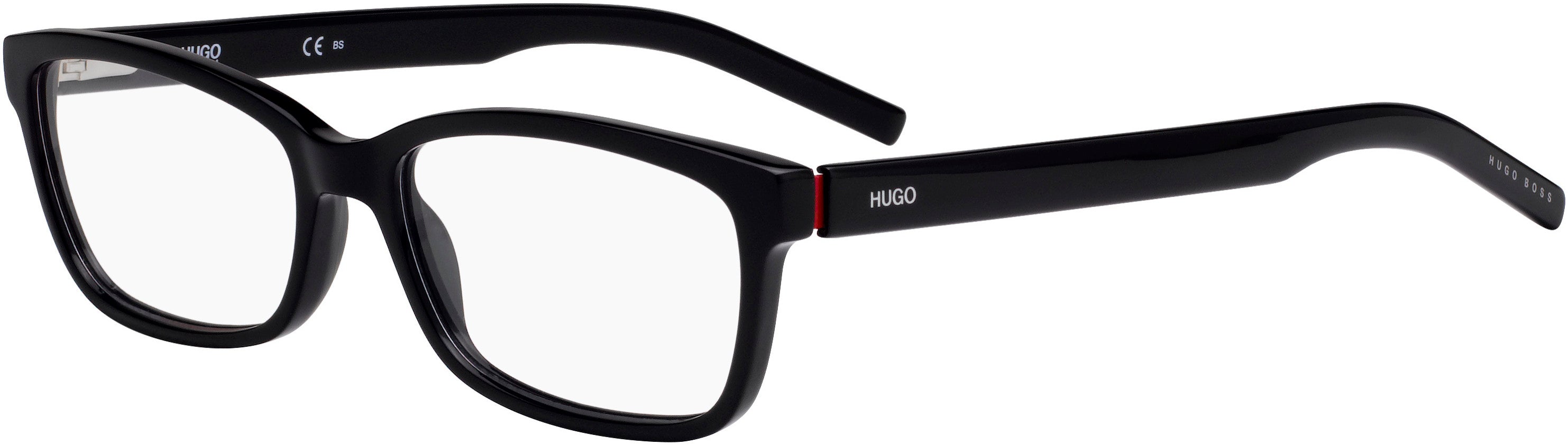 Hugo (hug) Hugo 1016 Rectangular Eyeglasses 0OIT-0OIT  Black Redgd (00 Demo Lens)