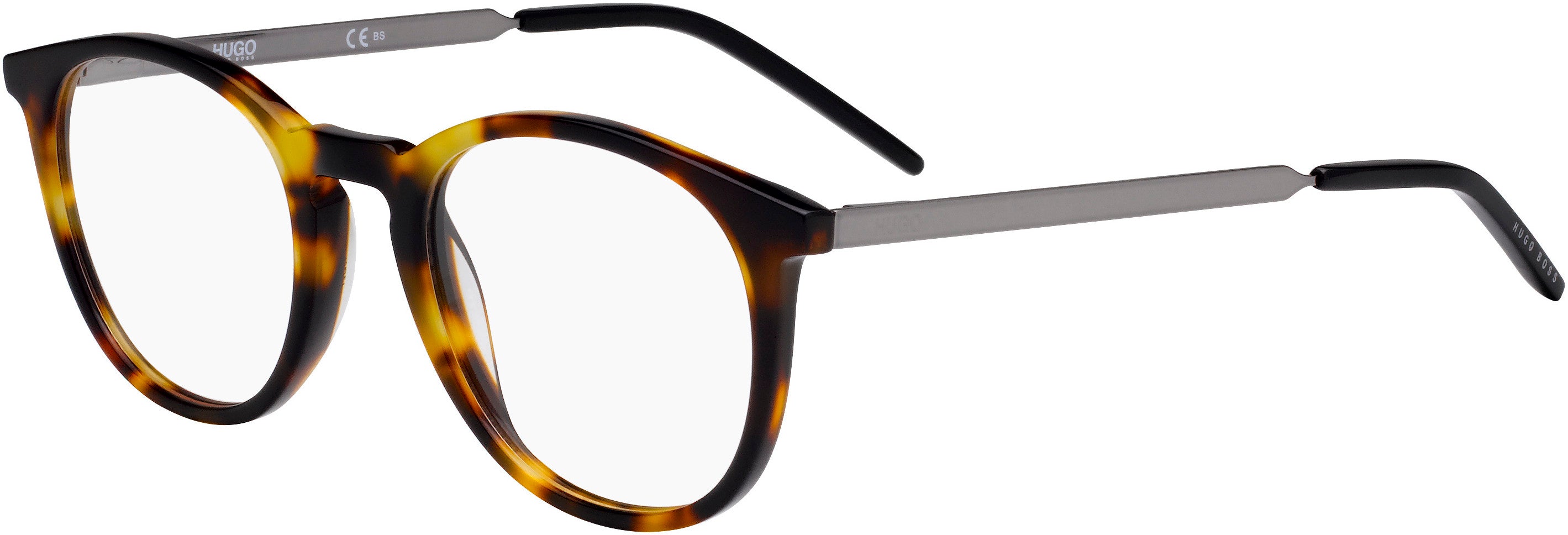 Hugo (hug) Hugo 1017 Tea Cup Eyeglasses 0086-0086  Dark Havana (00 Demo Lens)