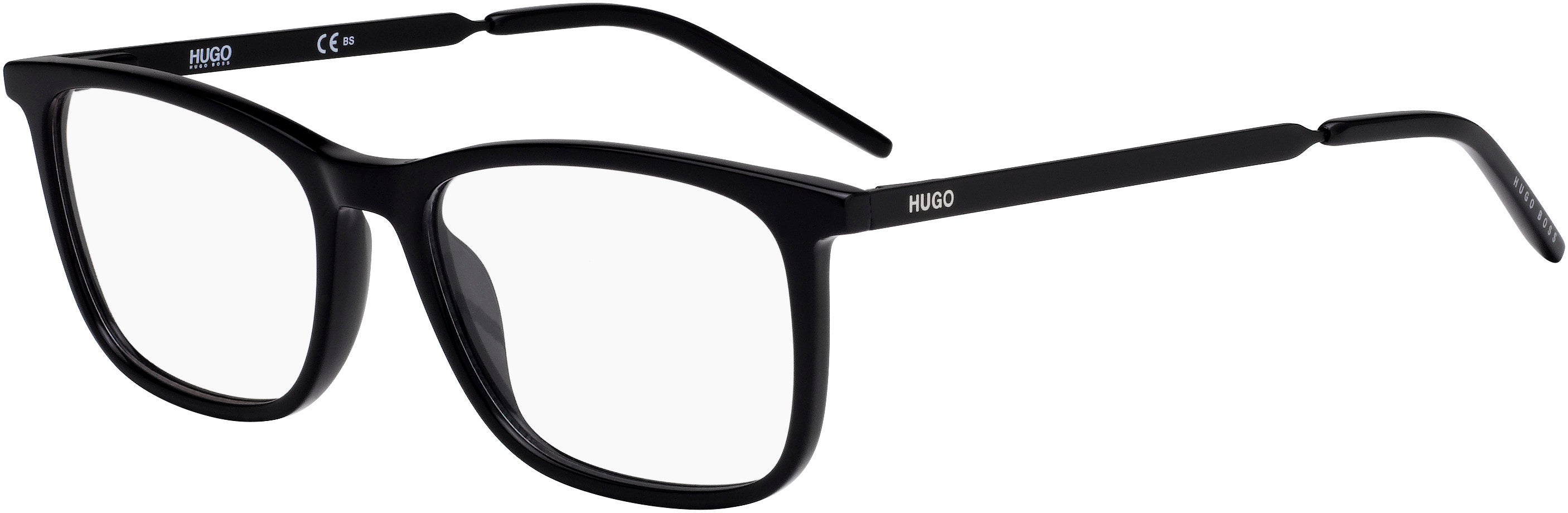 Hugo (hug) Hugo 1018 Square Eyeglasses 0807-0807  Black (00 Demo Lens)