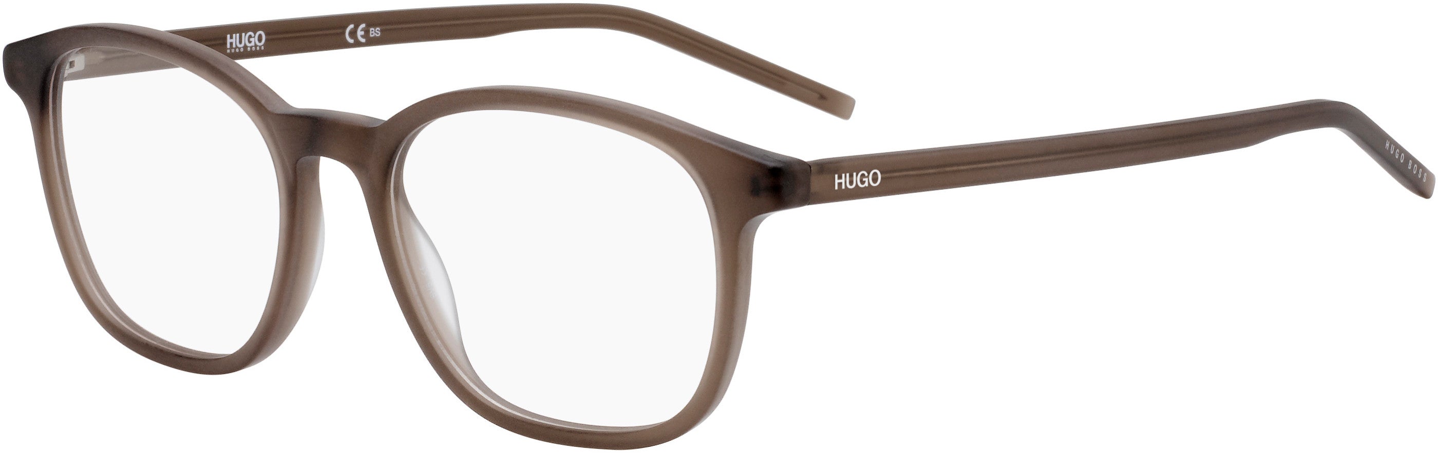Hugo (hug) Hugo 1024 Square Eyeglasses 04IN-04IN  Matte Brown (00 Demo Lens)