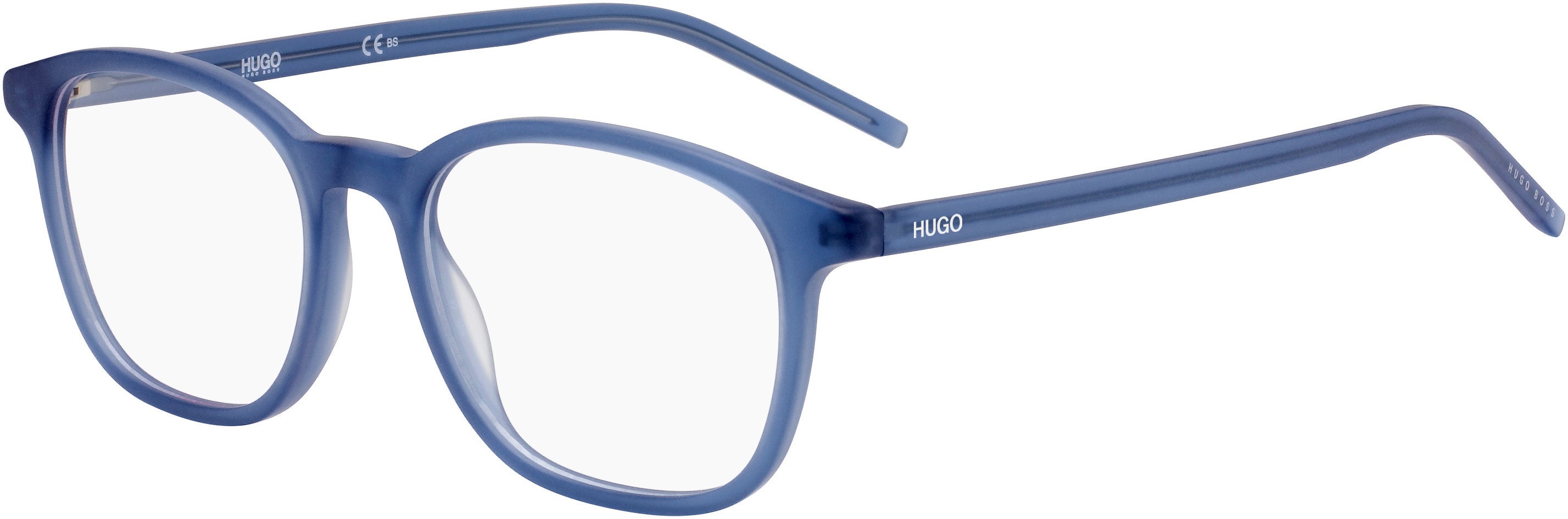 Hugo (hug) Hugo 1024 Square Eyeglasses 0FLL-0FLL  Matte Blue (00 Demo Lens)