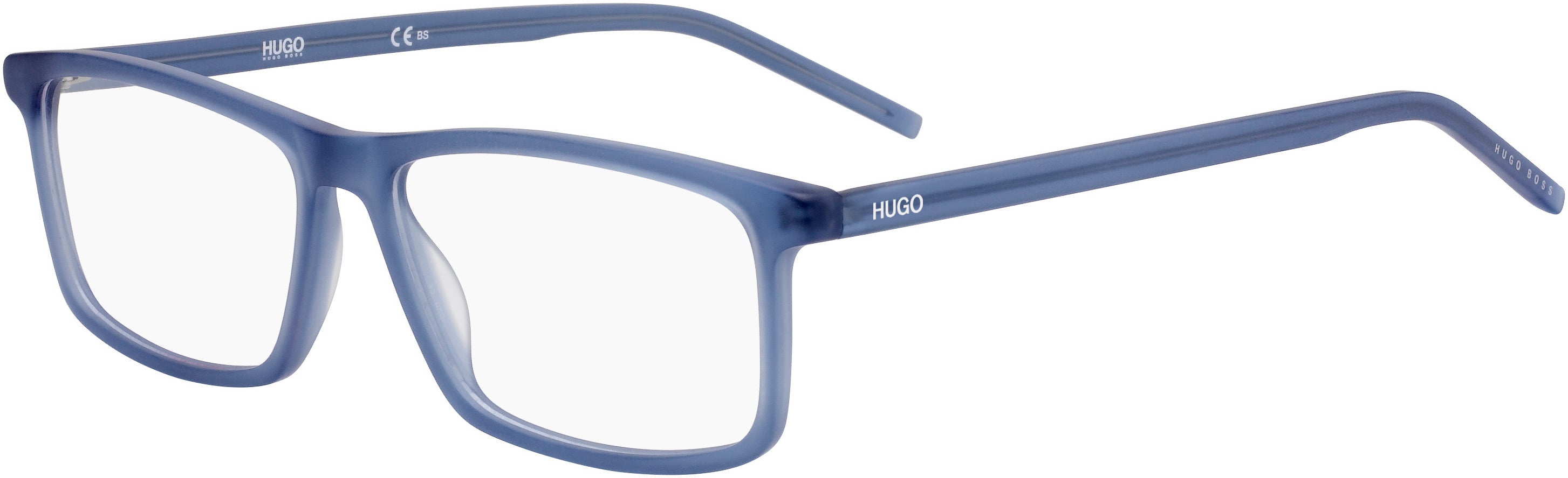 Hugo (hug) Hugo 1025 Square Eyeglasses 0FLL-0FLL  Matte Blue (00 Demo Lens)