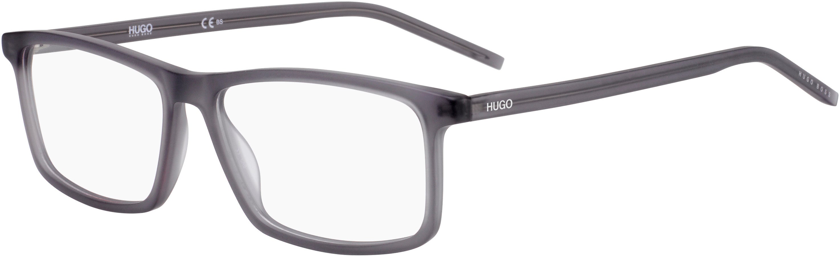 Hugo (hug) Hugo 1025 Square Eyeglasses 0RIW-0RIW  Matte Gray (00 Demo Lens)