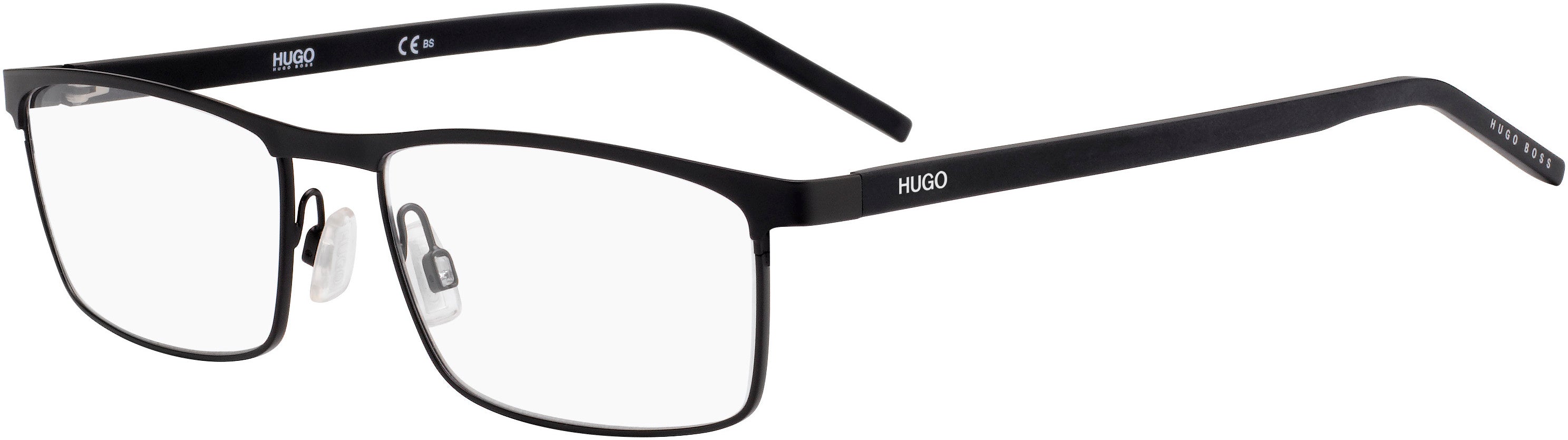 Hugo (hug) Hugo 1026 Square Eyeglasses 0003-0003  Matte Black (00 Demo Lens)