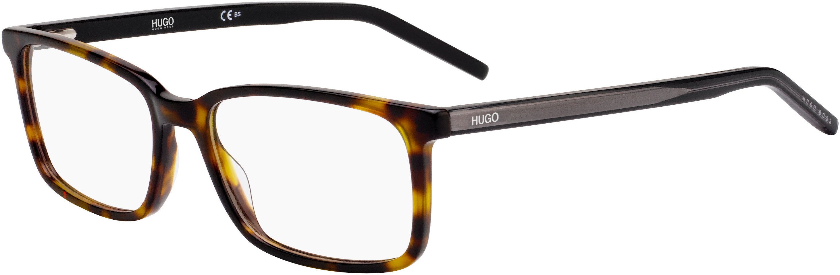Hugo (hug) Hugo 1029 Square Eyeglasses 0AB8-0AB8  Havana Gray (00 Demo Lens)