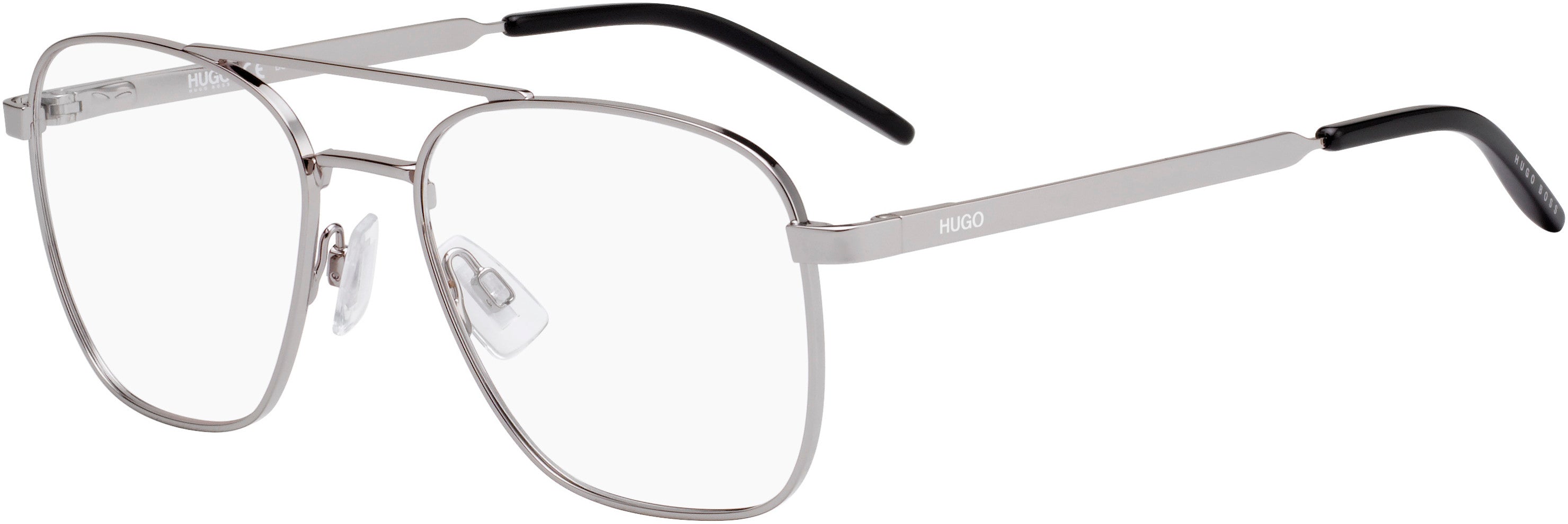 Hugo (hug) Hugo 1034 Square Eyeglasses 06LB-06LB  Ruthenium (00 Demo Lens)
