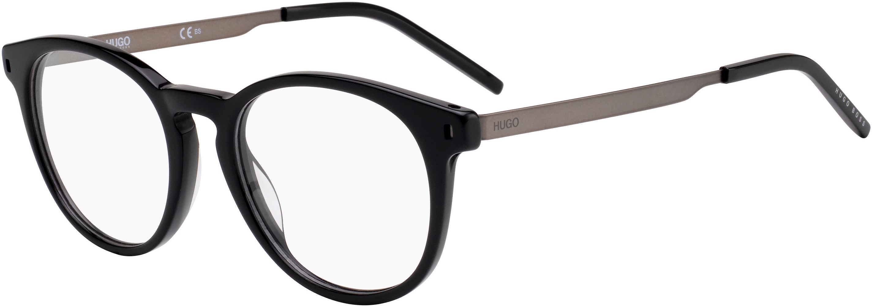 Hugo (hug) Hugo 1037 Oval Modified Eyeglasses 0807-0807  Black (00 Demo Lens)