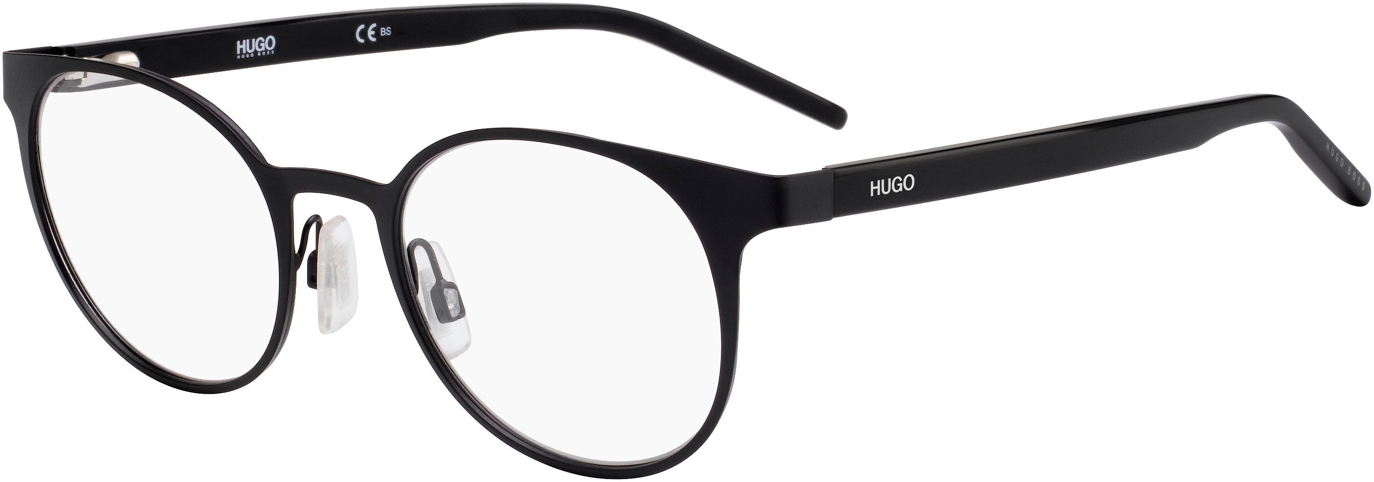Hugo (hug) Hugo 1042 Oval Modified Eyeglasses 0003-0003  Matte Black (00 Demo Lens)