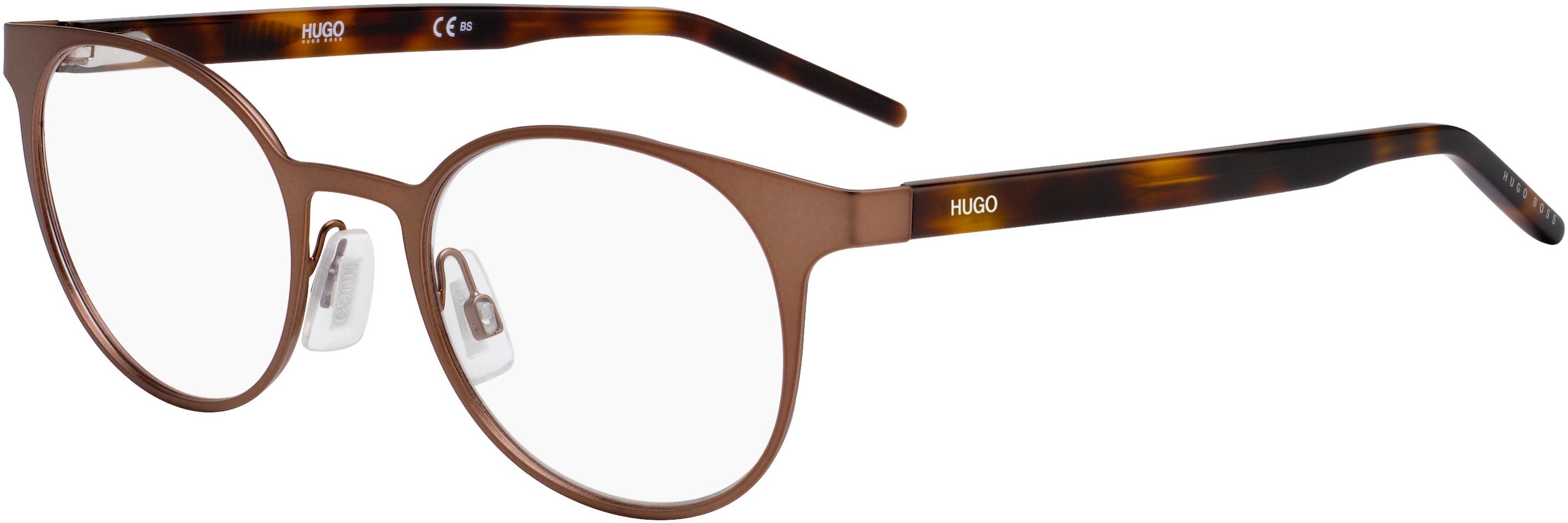 Hugo (hug) Hugo 1042 Oval Modified Eyeglasses 04IN-04IN  Matte Brown (00 Demo Lens)