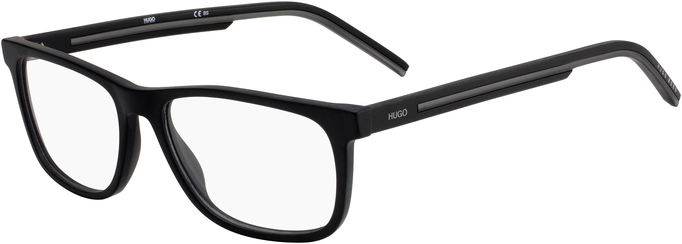 Hugo (hug) Hugo 1048 Rectangular Eyeglasses 0003-0003  Matte Black (00 Demo Lens)