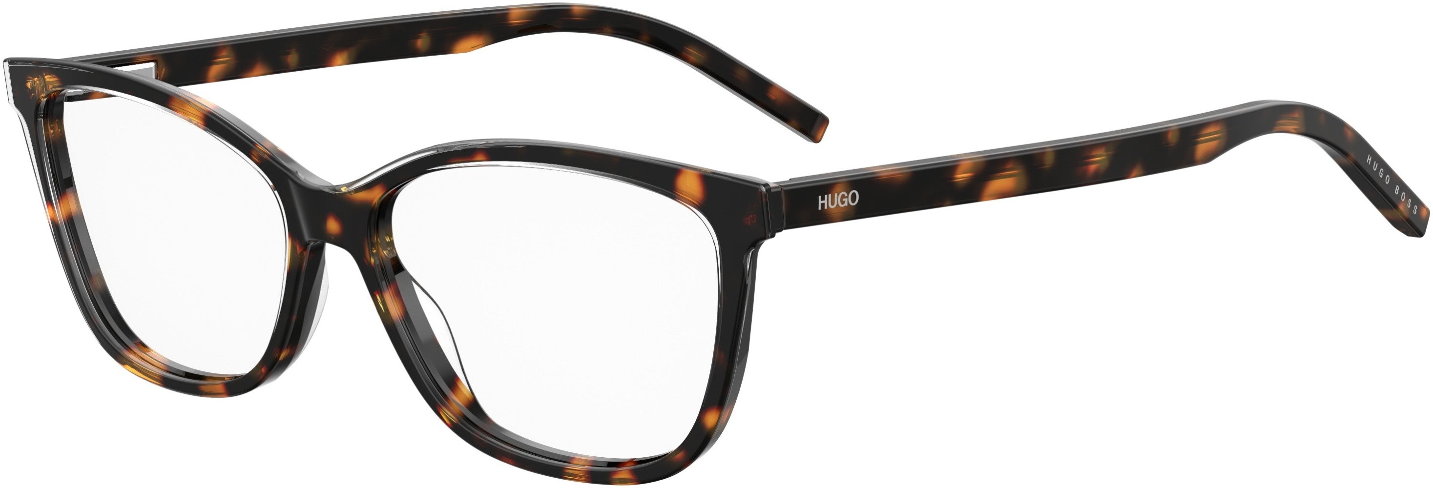 Hugo (hug) Hugo 1053 Rectangular Eyeglasses 0AIO-0AIO  Crystal Havana (00 Demo Lens)