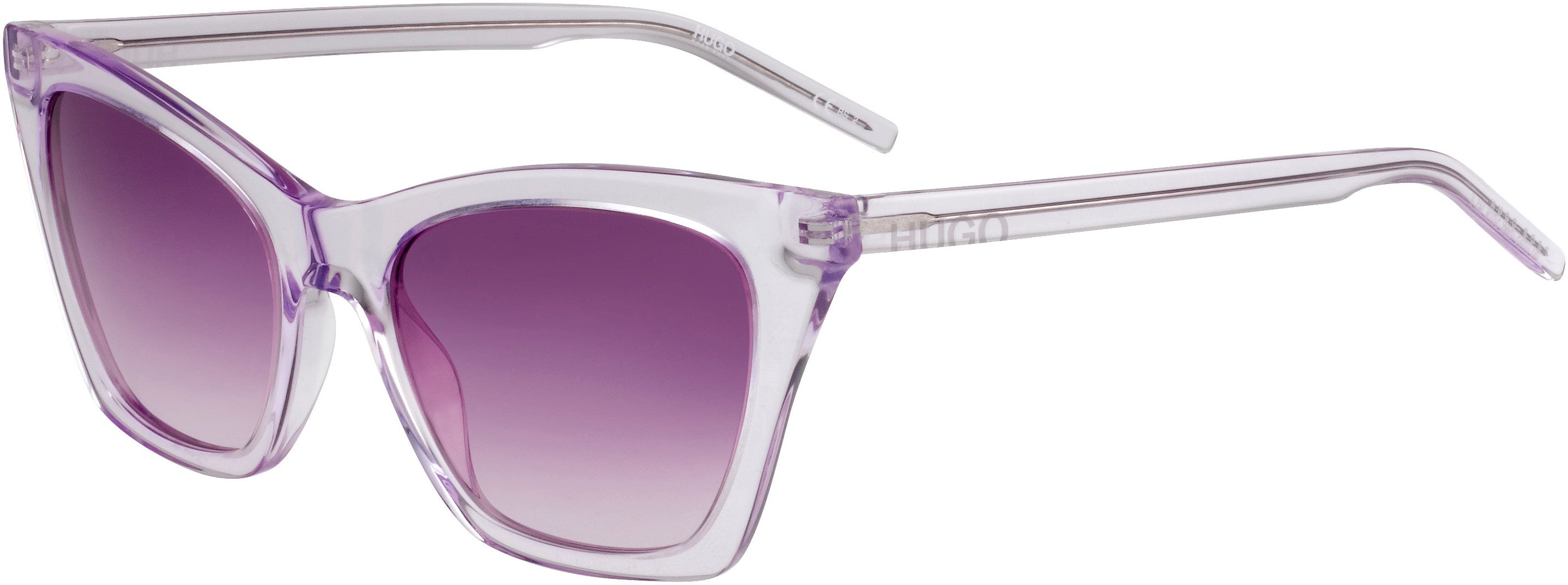 Hugo (hug) Hugo 1055/S Cat Eye/butterfly Sunglasses 0789-0789  Lilac (9R Pink Gradient)