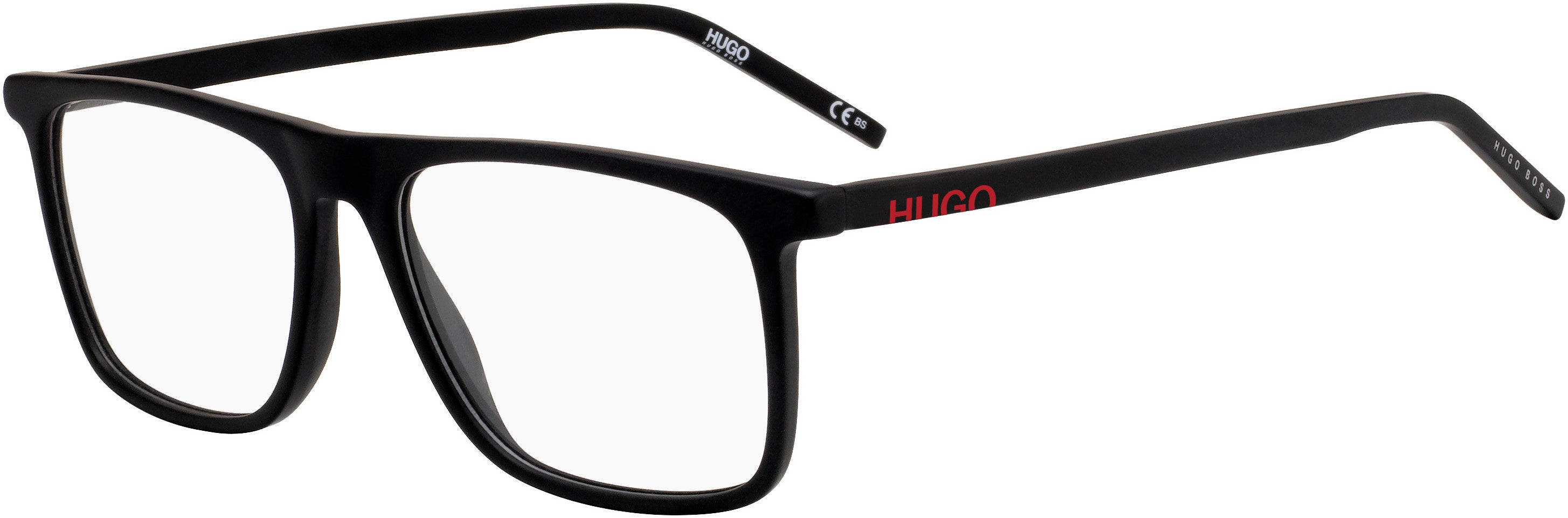 Hugo (hug) Hugo 1057 Rectangular Eyeglasses 0003-0003  Matte Black (00 Demo Lens)