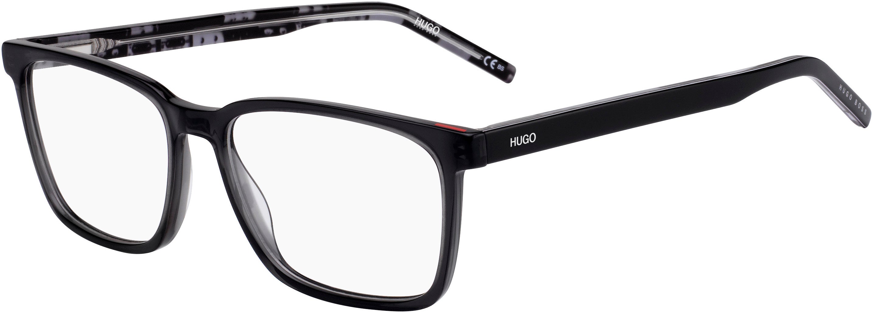 Hugo (hug) Hugo 1074 Rectangular Eyeglasses 05RK-05RK  Gray Rtbknt (00 Demo Lens)