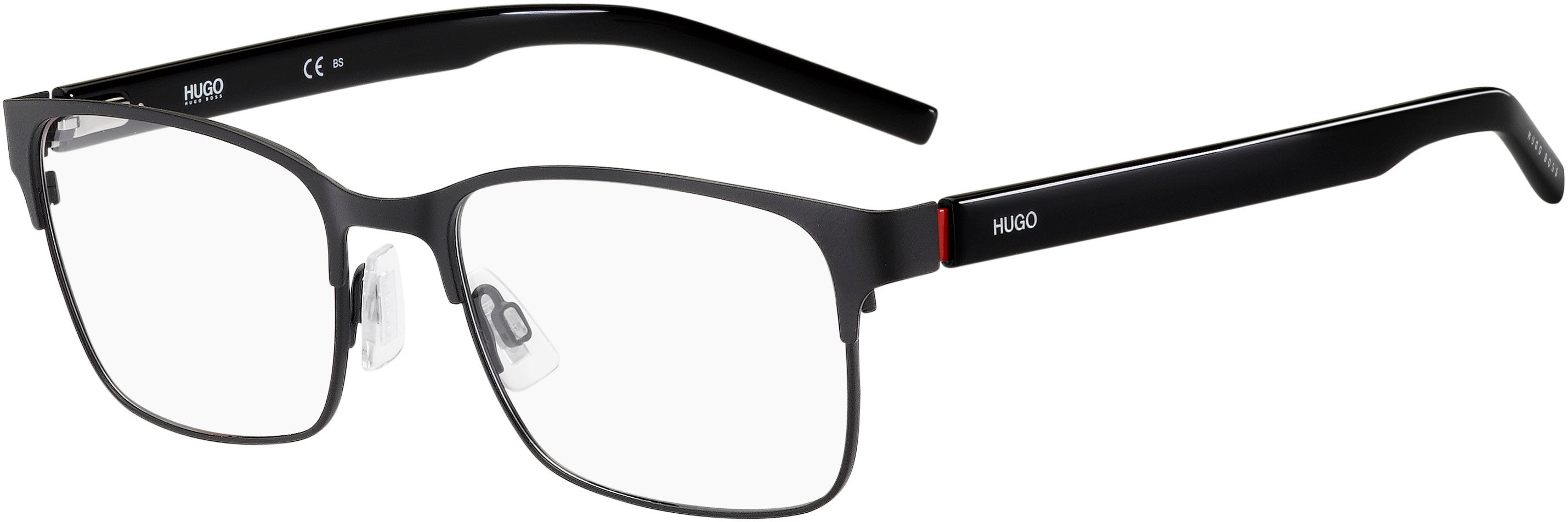 Hugo (hug) Hugo 1114 Square Eyeglasses 0003-0003  Matte Black (00 Demo Lens)
