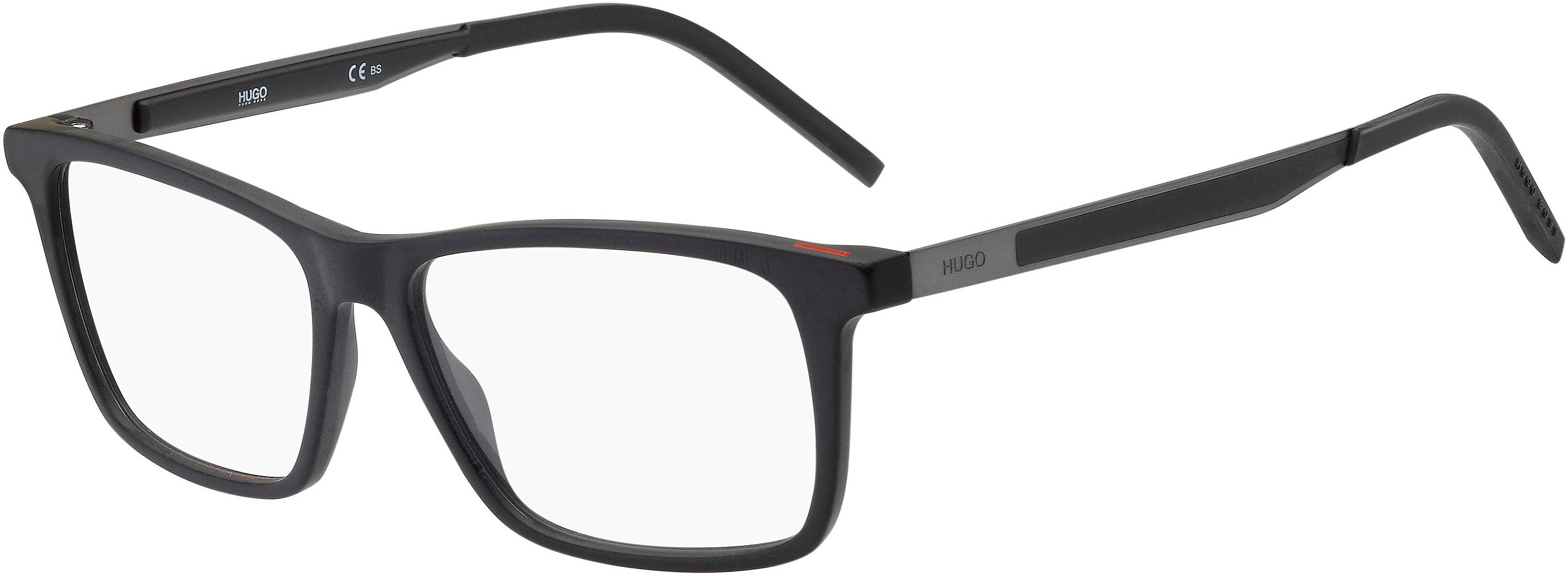 Hugo (hug) Hugo 1140 Rectangular Eyeglasses 0003-0003  Matte Black (00 Demo Lens)