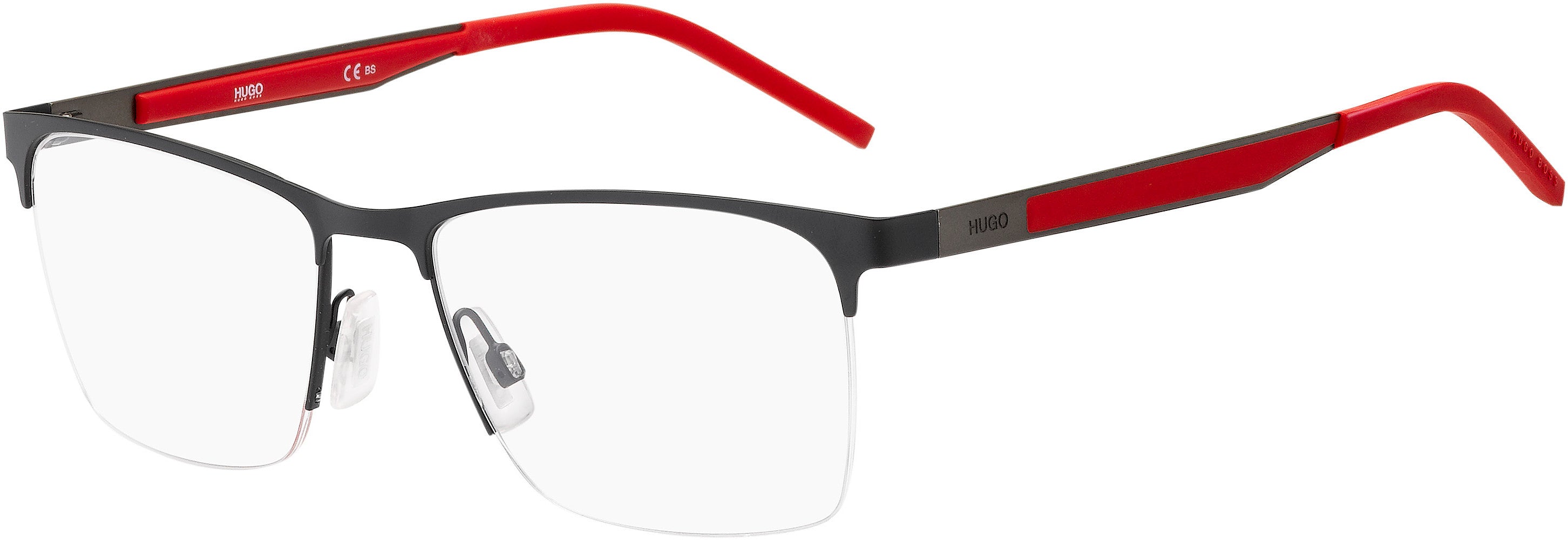 Hugo (hug) Hugo 1142 Rectangular Eyeglasses 0003-0003  Matte Black (00 Demo Lens)