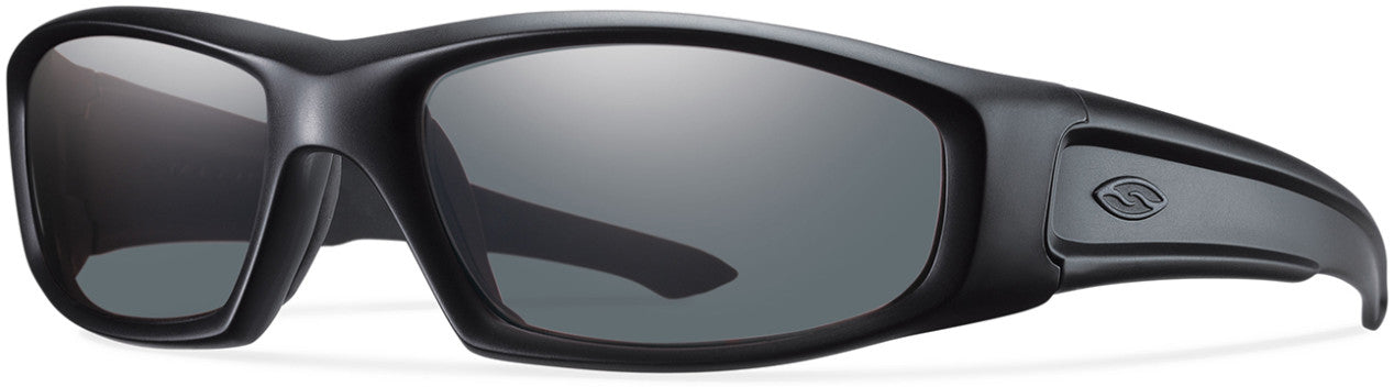 Smith Hudson Elite Rectangular Sunglasses 0003-0003  Matte Black (IR Gray)