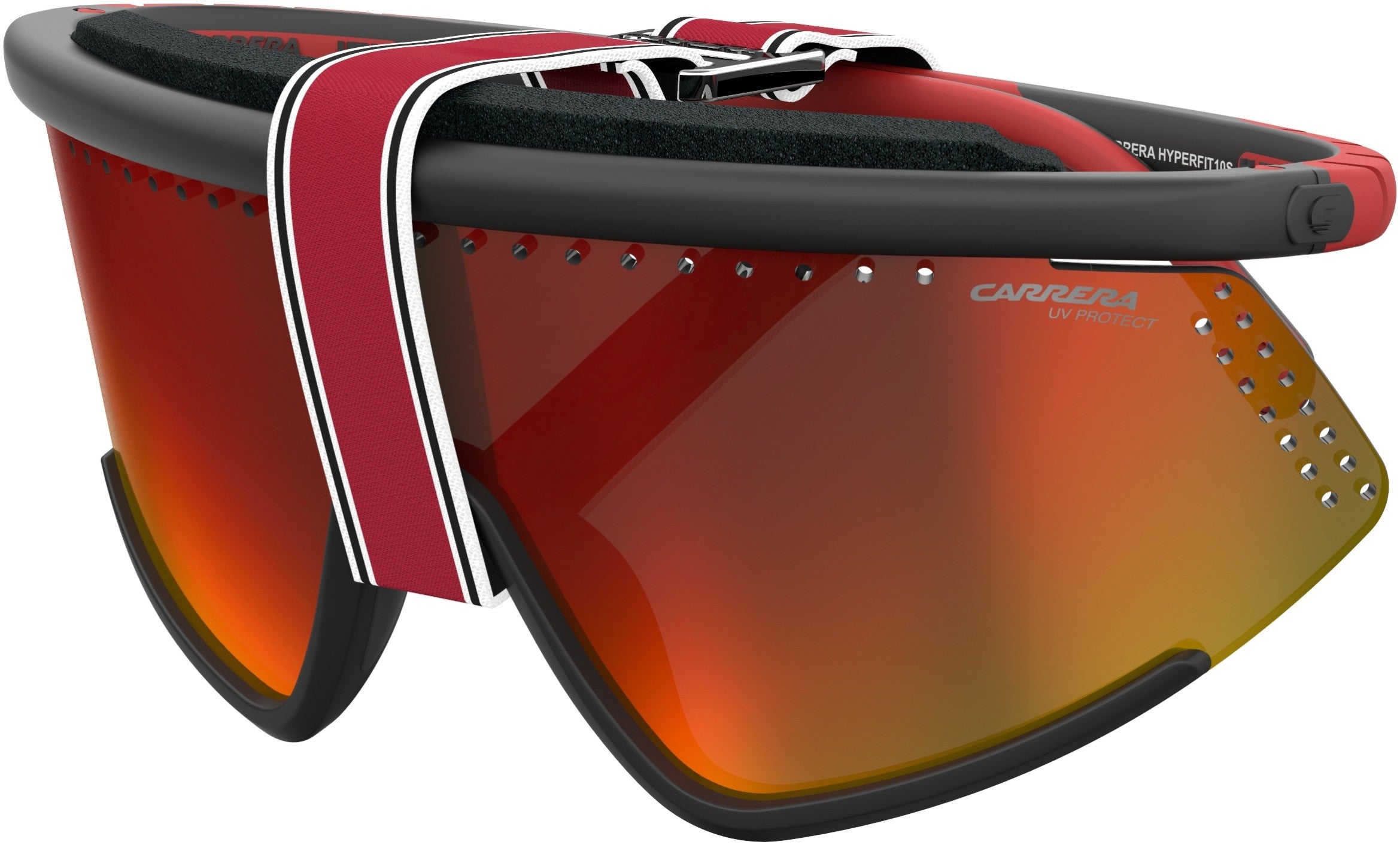 Carrera Hyperfit 10/S Special Shape Sunglasses 0BLX-0BLX  Bkrt Crystal Red (UZ Red Multilayer)