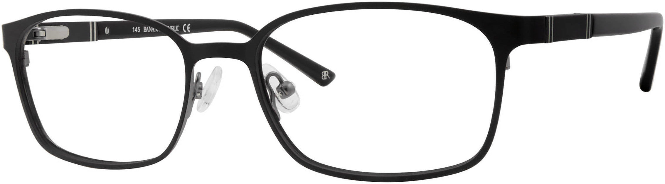 Banana Republic Jace/N Rectangular Eyeglasses 0284-0284  Black Ruthenium (00 Demo Lens)