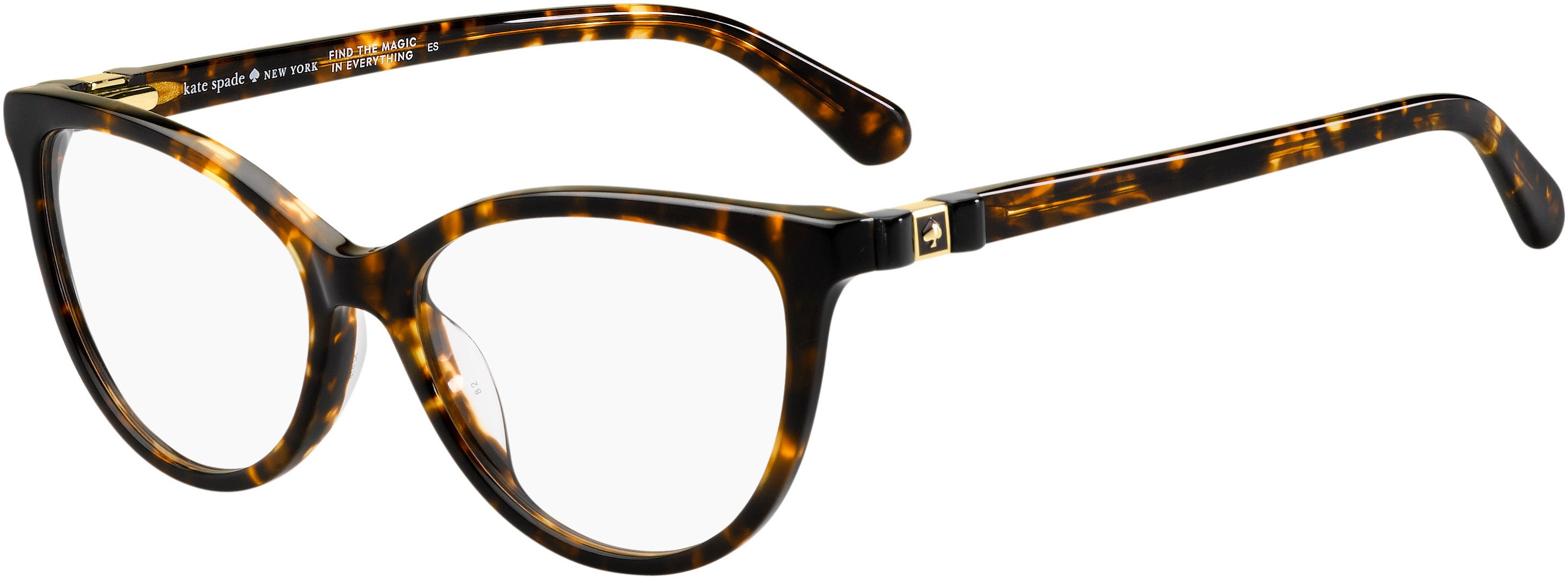 Kate Spade Jalinda Cat Eye/butterfly Eyeglasses 0086-0086  Dark Havana (00 Demo Lens)