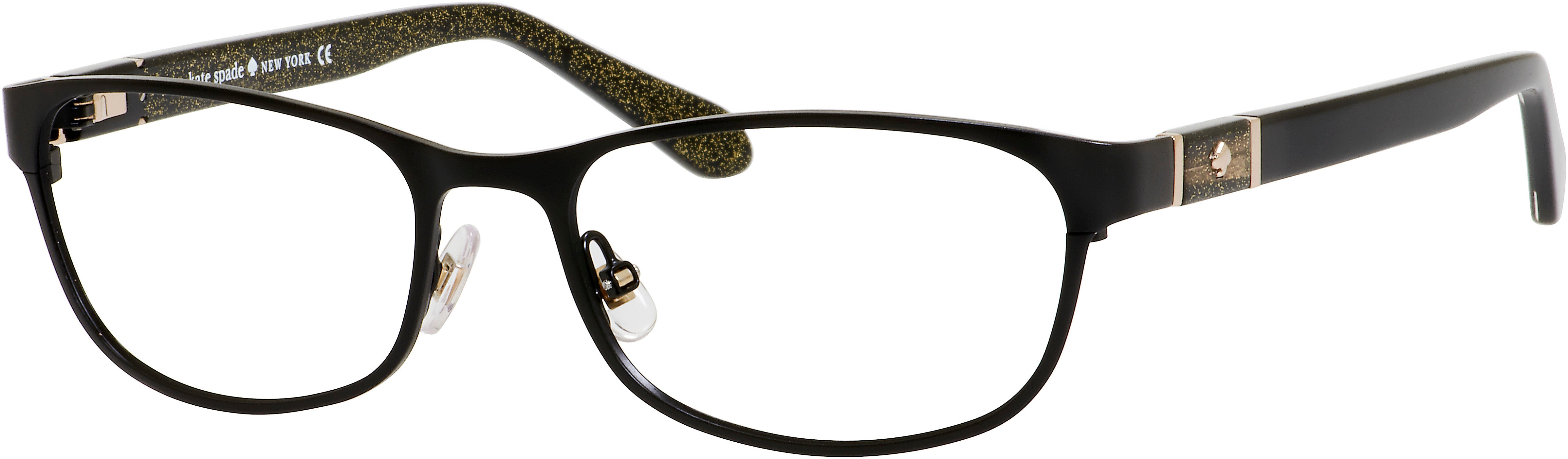 Kate Spade Jayla Rectangular Eyeglasses 0003-0003  Black (00 Demo Lens)