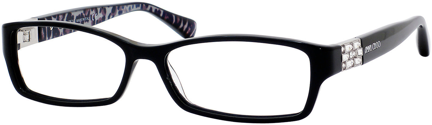  Jimmy Choo 41 Rectangular Eyeglasses 0AXT-0AXT  Black Leopard (00 Demo Lens)