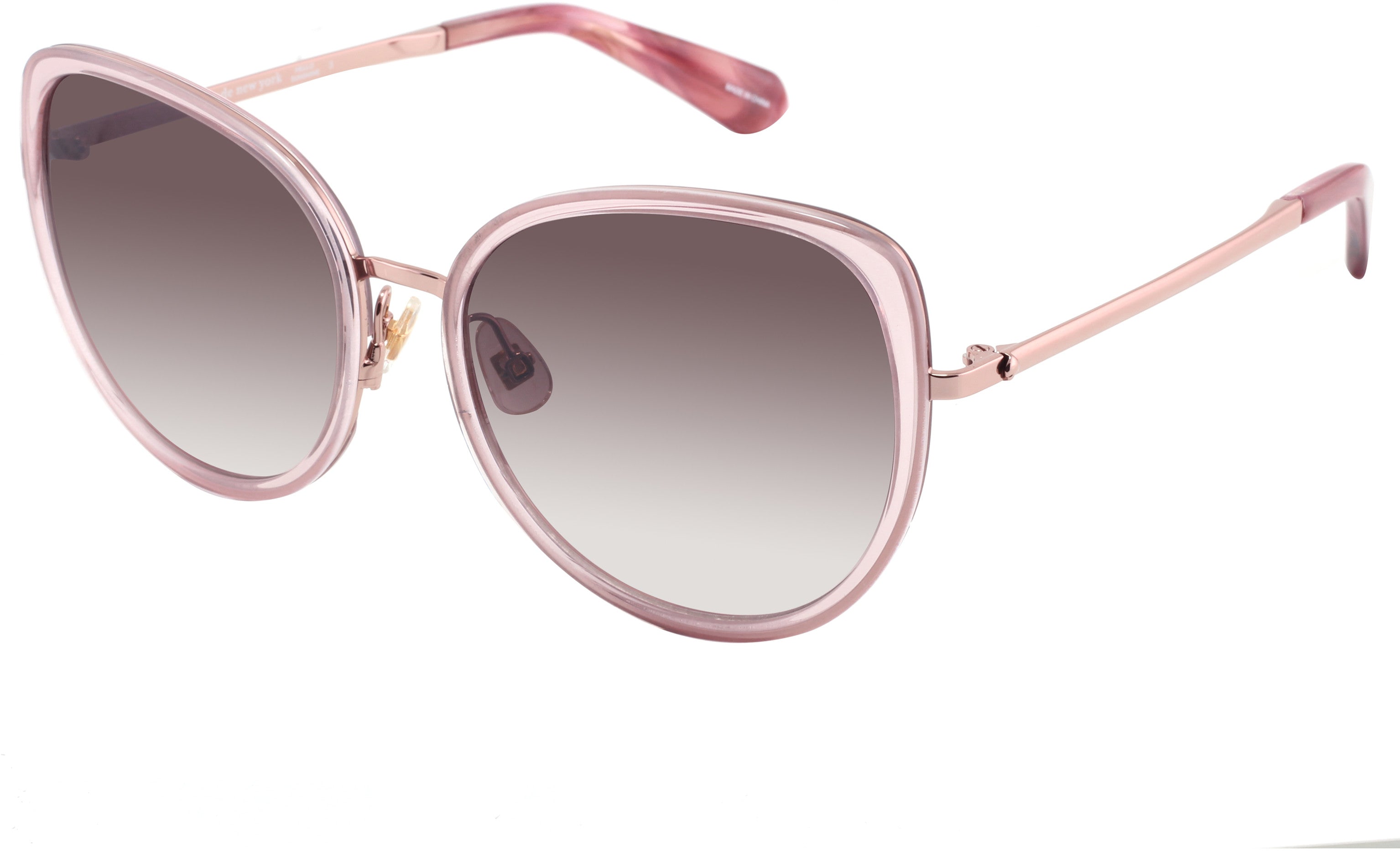 Kate Spade Jensen/G/S Cat Eye/butterfly Sunglasses 035J-035J  Pink (HA Brown Gradient)