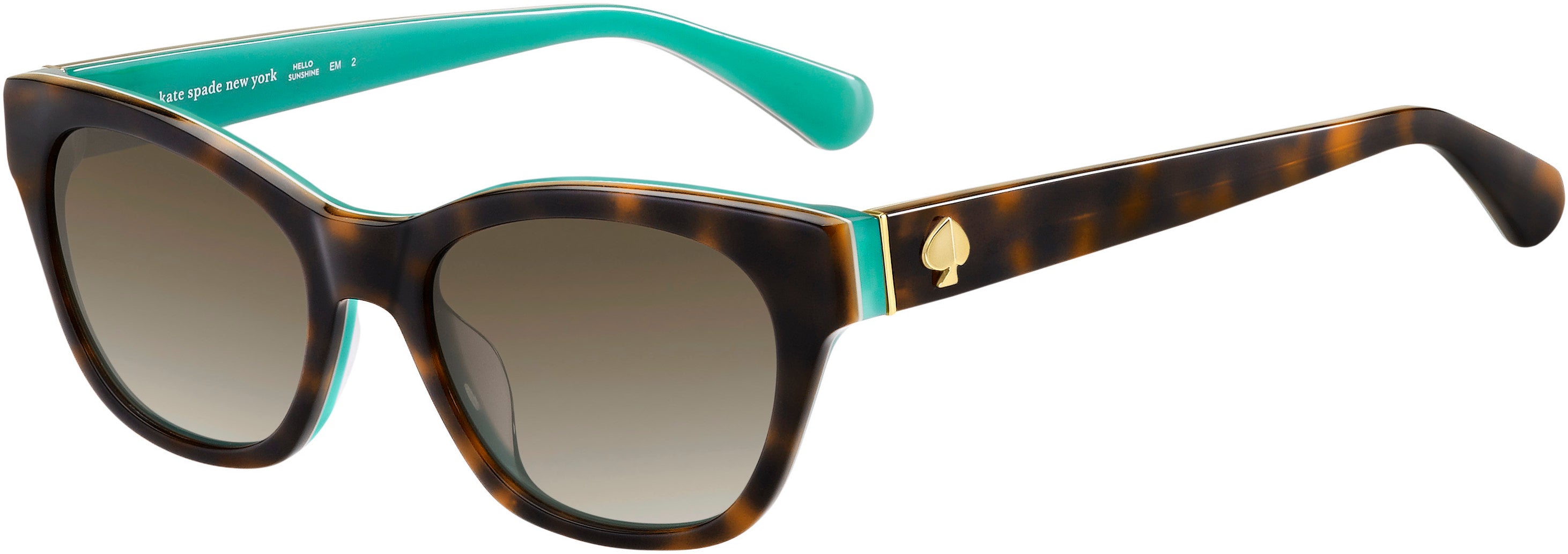 Kate Spade Jerri/S Cat Eye/butterfly Sunglasses 0IPR-0IPR  Havana Blue (HA Brown Gradient)