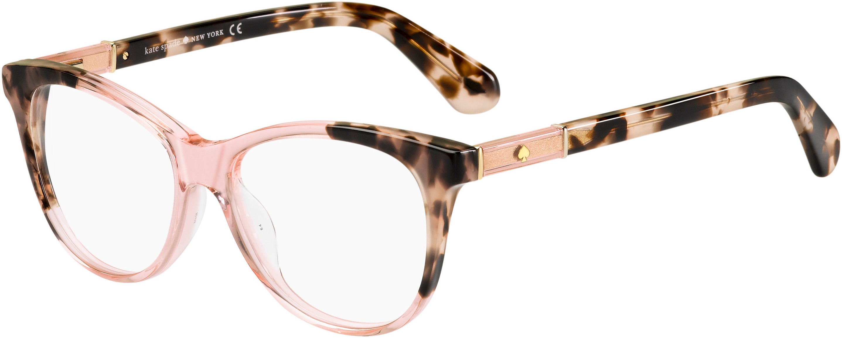 Kate Spade Johnna Oval Modified Eyeglasses 0OO4-0OO4  Havana Pink (00 Demo Lens)