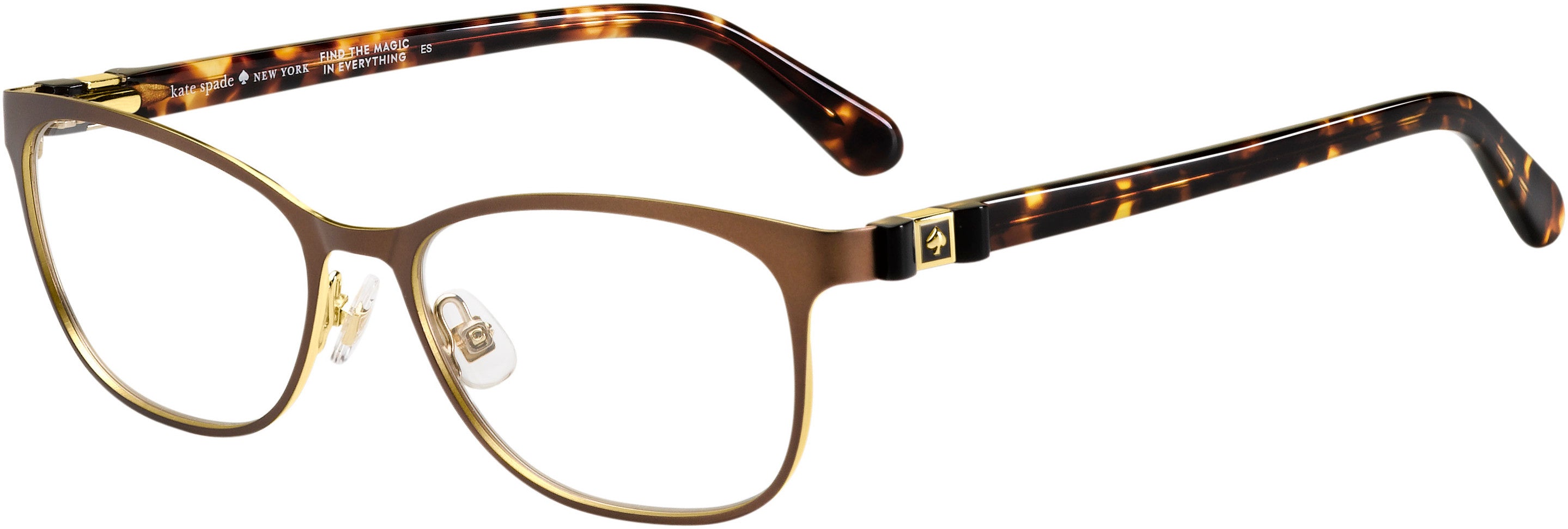 Kate Spade Jonae Rectangular Eyeglasses 009Q-009Q  Brown (00 Demo Lens)